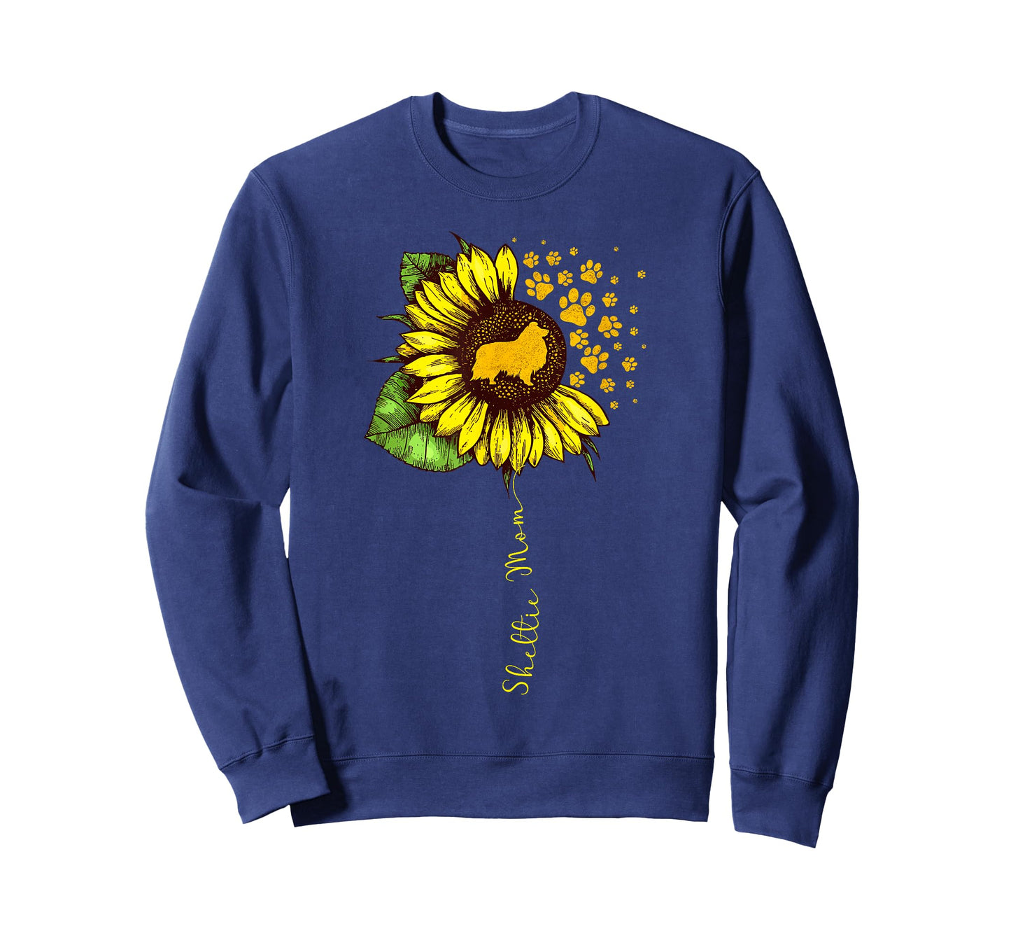 Funny Sheltie Mom Sunflower Mother's Day Sheltie Dog Lover T-Shirt