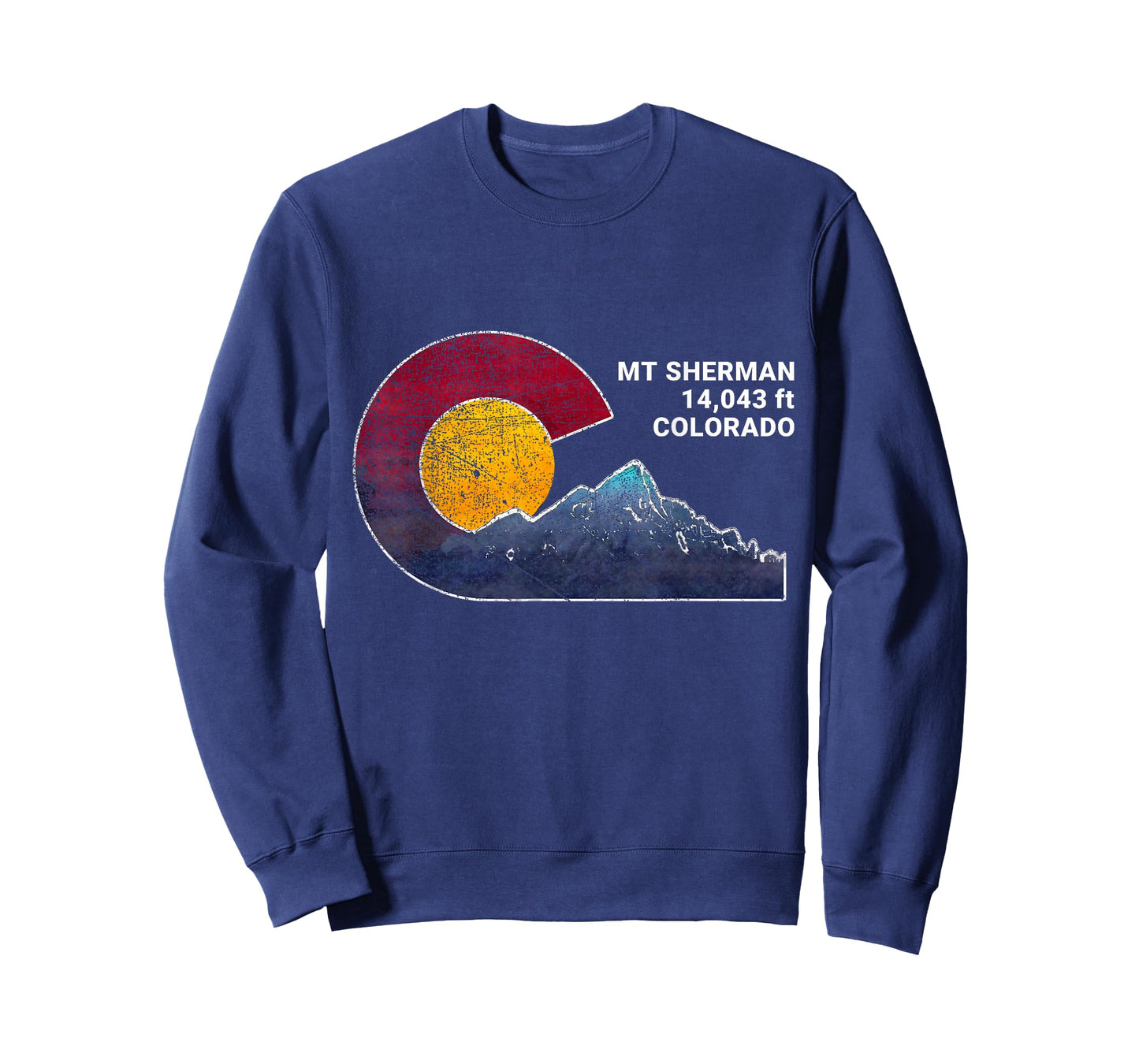 Mount Sherman Colorado Flag Inspired T-Shirt