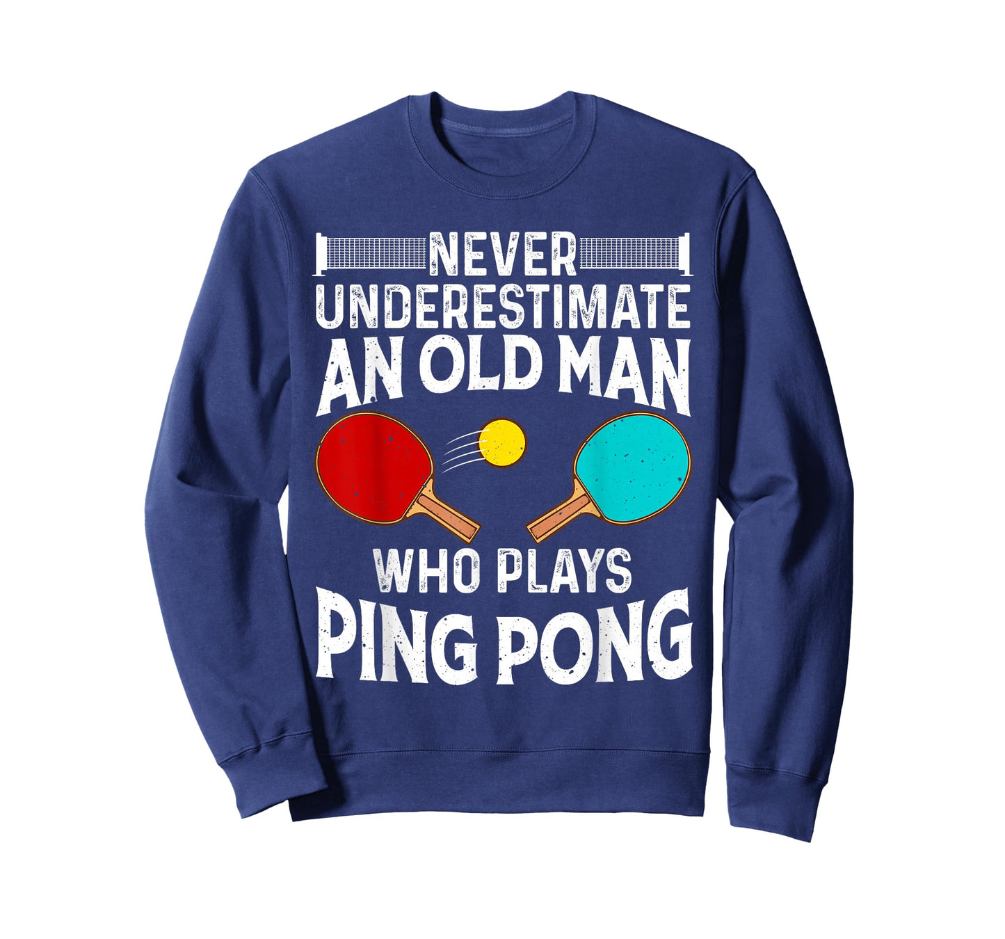Funny Ping Pong Design Men Dad Grandpa Table Tennis Player T-Shirt