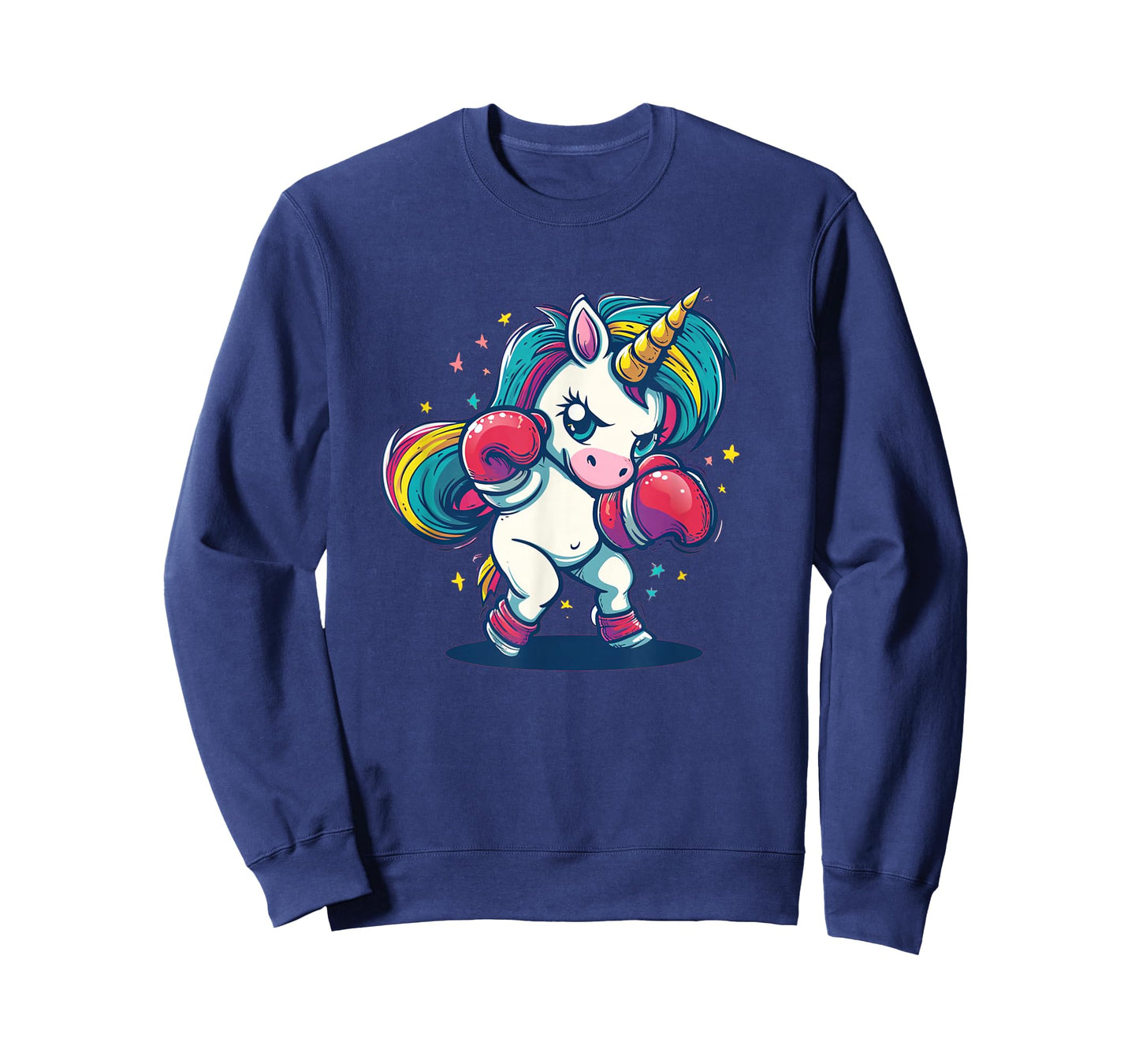 Cute girly unicorn with boxing gloves T-Shirt