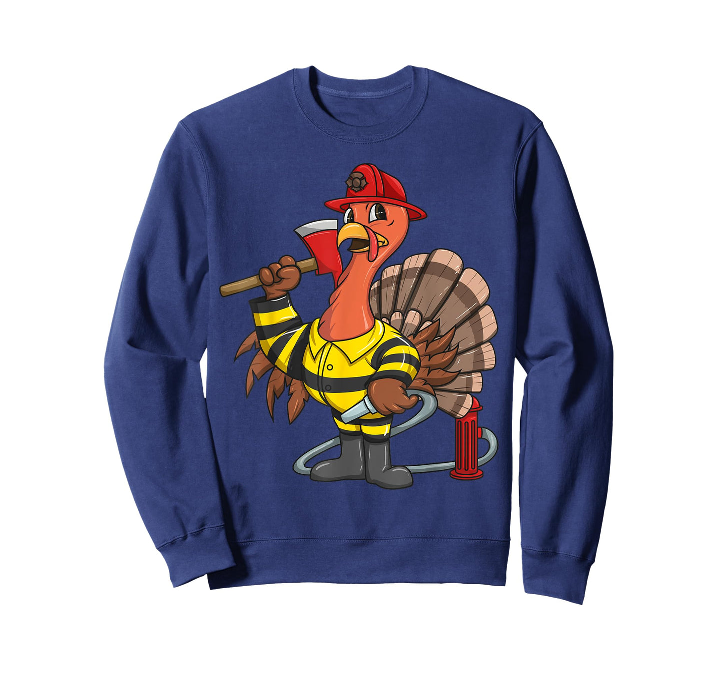 Thanksgiving Firefighter Turkey - Proud Fireman Gift T-Shirt