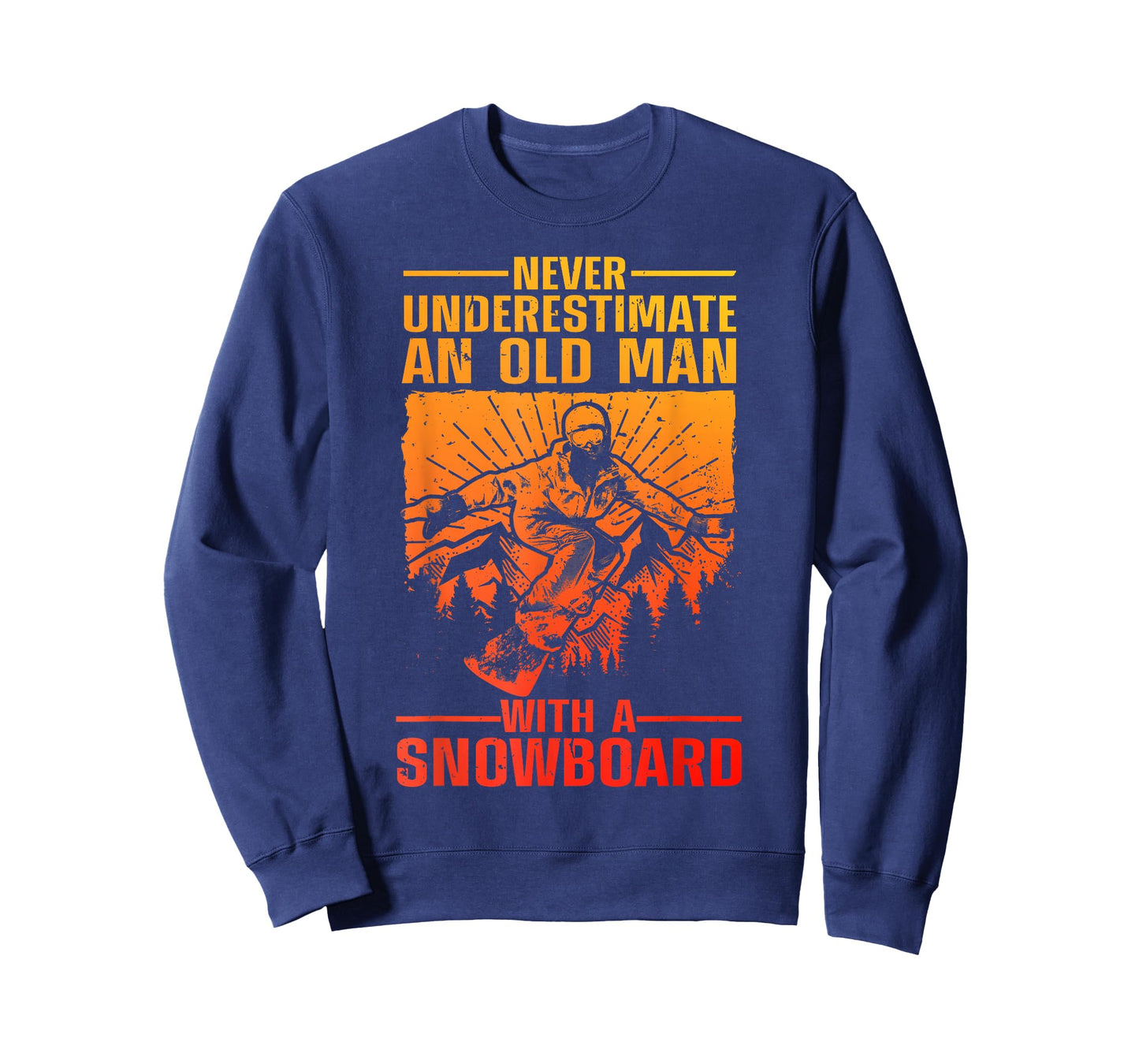 Cool Snowboarding Art for Men Grandpa Dad Winter Snowboarder T-Shirt