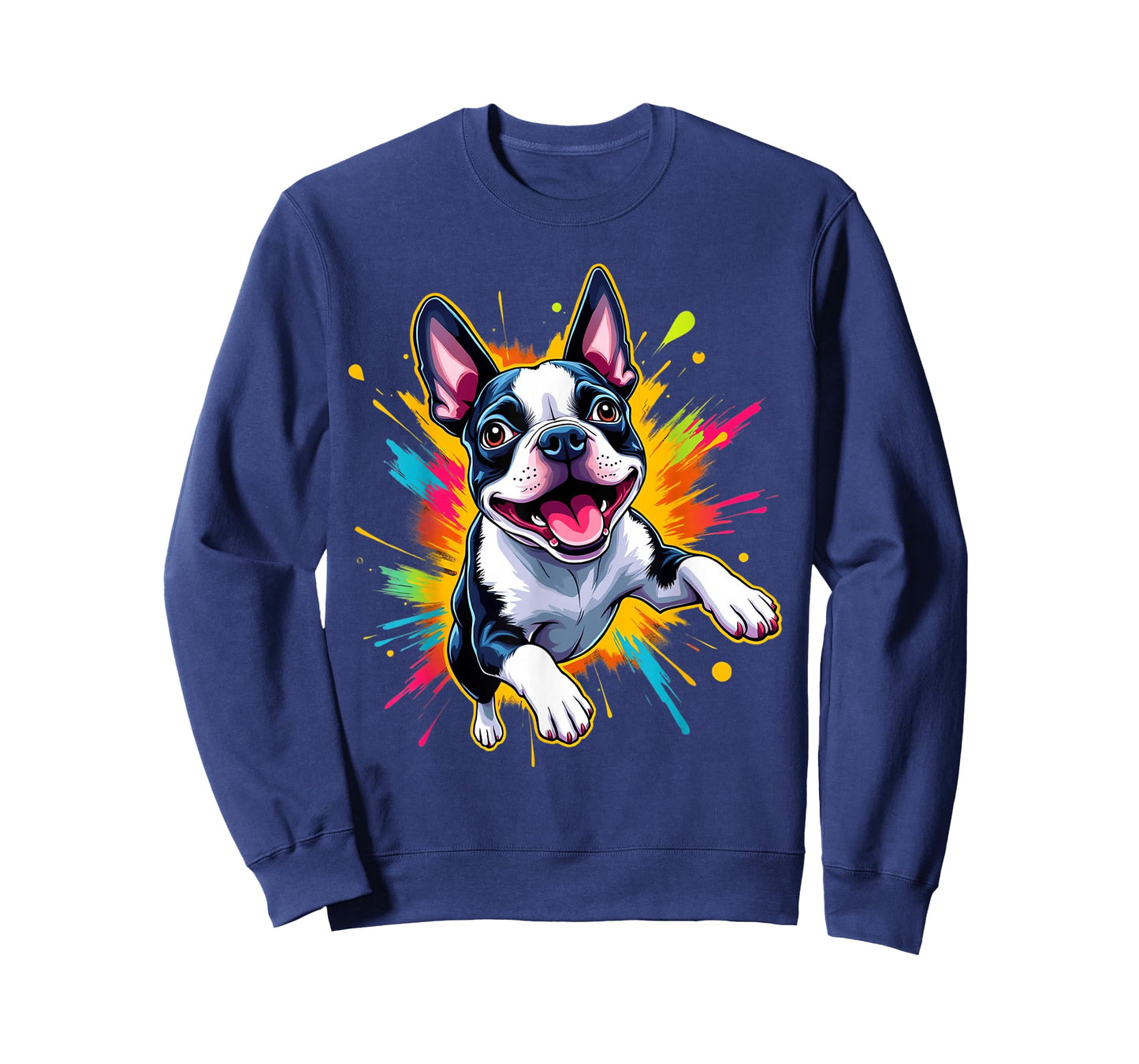 Boston Terrier Lovers Jumping Design Funny Boston Terrier T-Shirt