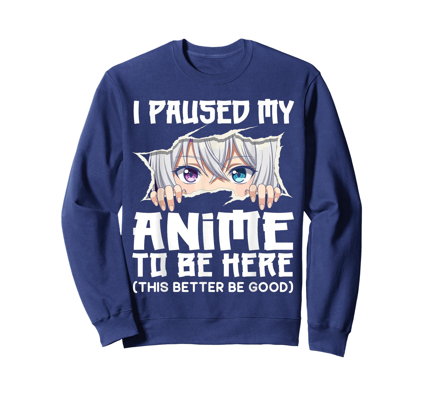I Paused My Anime to Be Here Funny Otaku Manga Girl Peeking T-Shirt