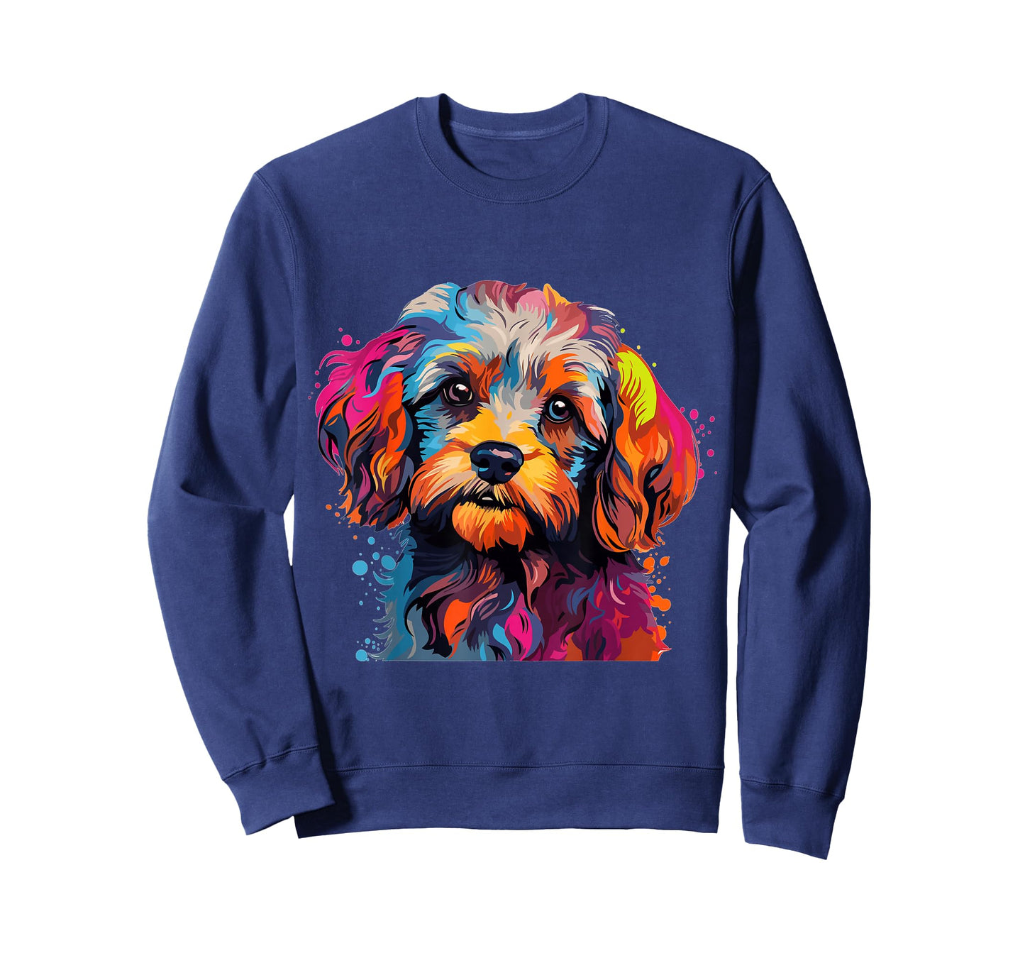 Cavapoo Dog Breed Pet Cute Colorful Pop Art Graphic T-Shirt