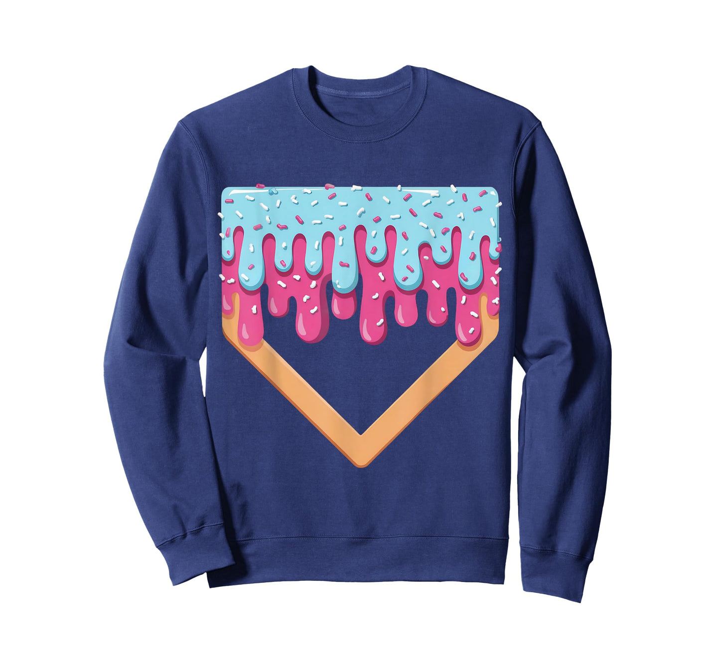 Baseball Drip For Boys Ice Cream Drip Youth Boys Baseball T-Shirt