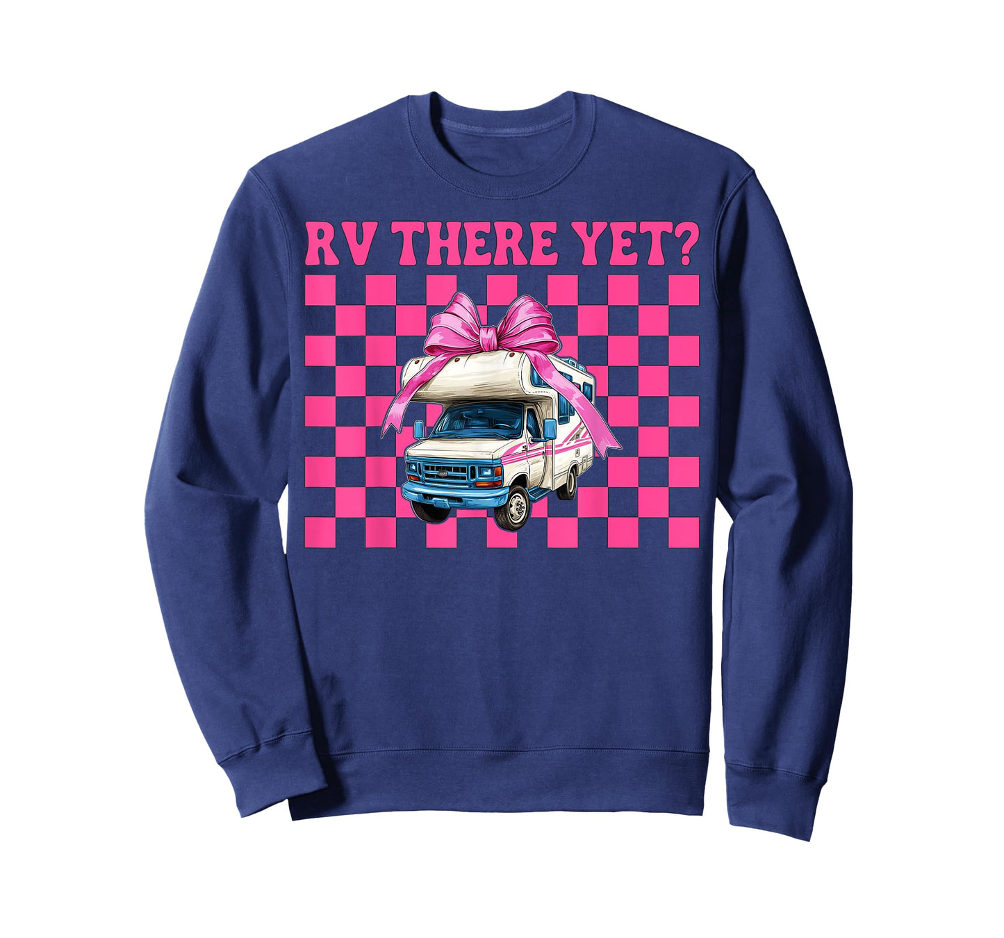 Rv There Yet? RV Camping Camper Motorhome Girl Mom Coquette T-Shirt