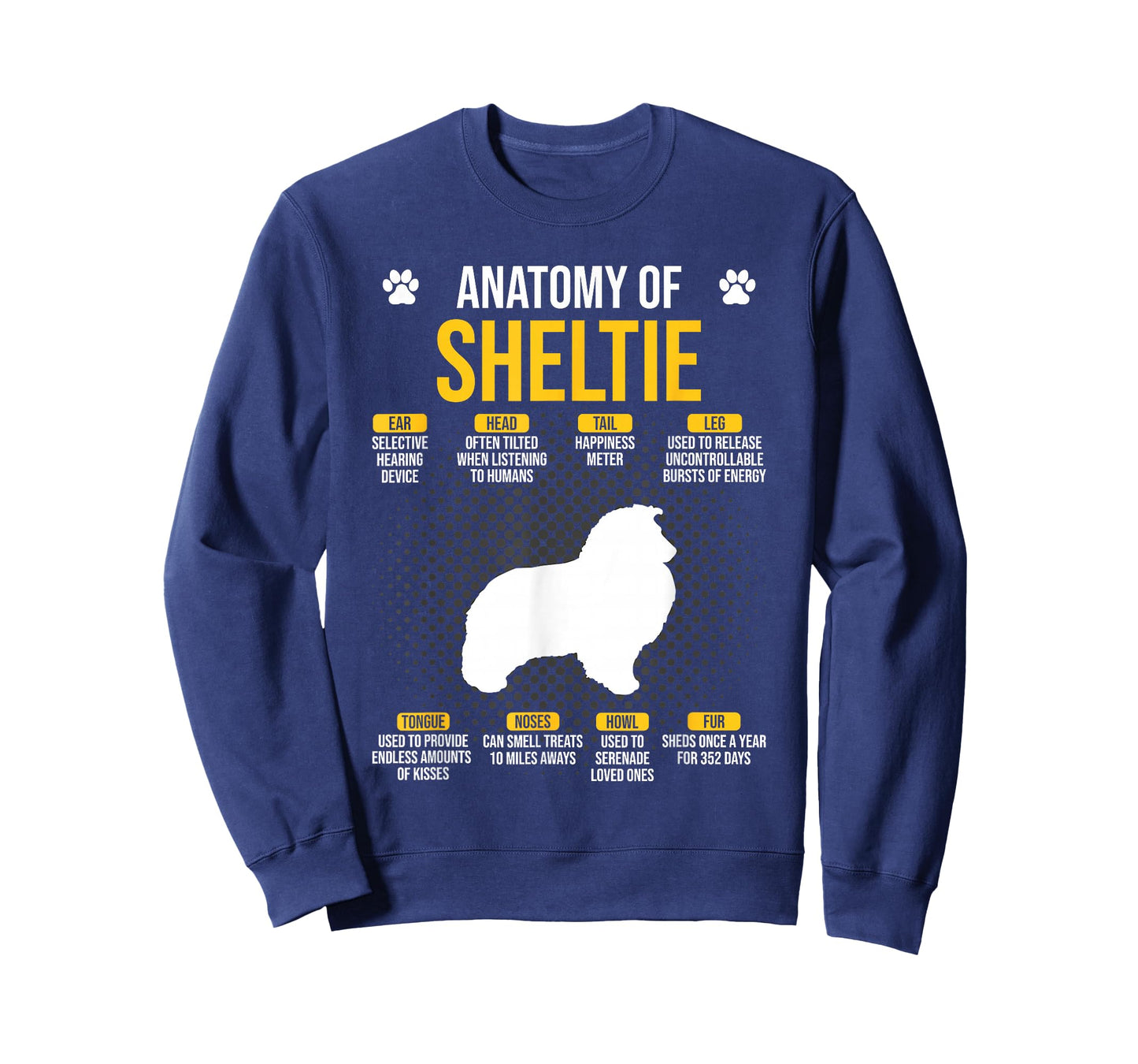 Anatomy Of Sheltie Dog Lover T-Shirt