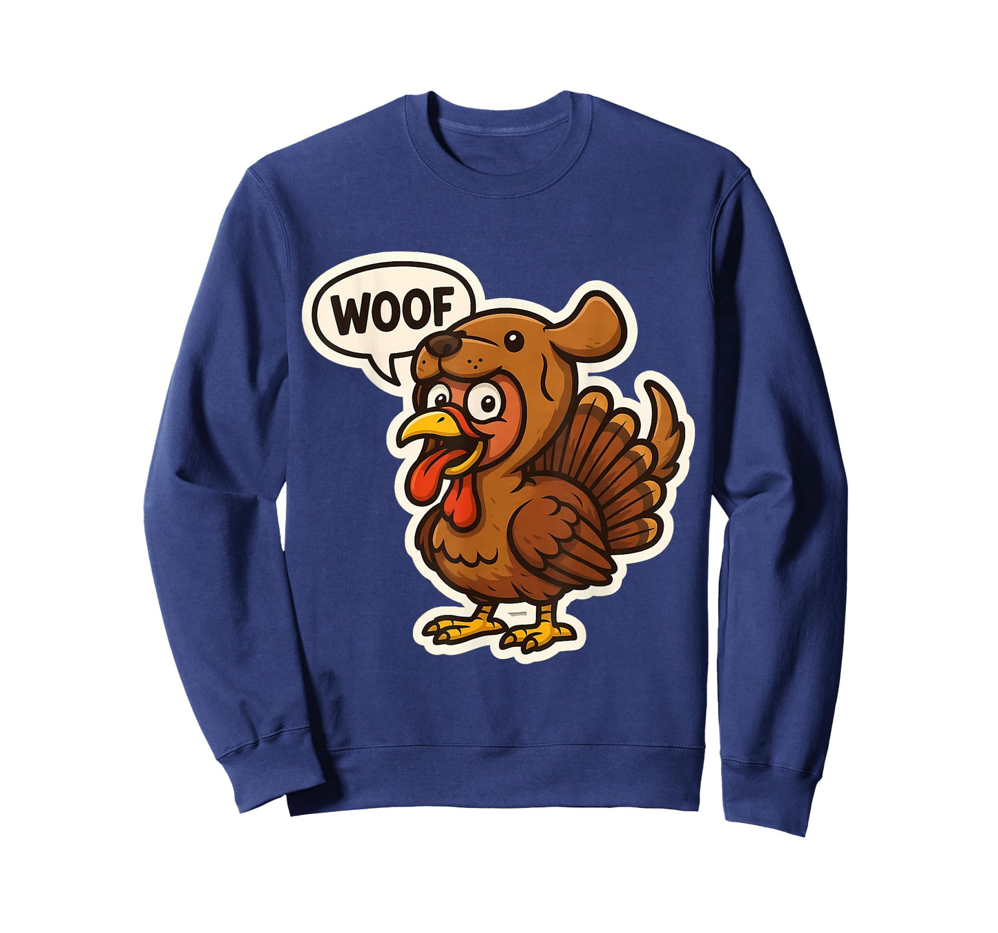 Turkey Dressed As Dog Costume Woof Funny Thanksgiving Owner T-Shirt