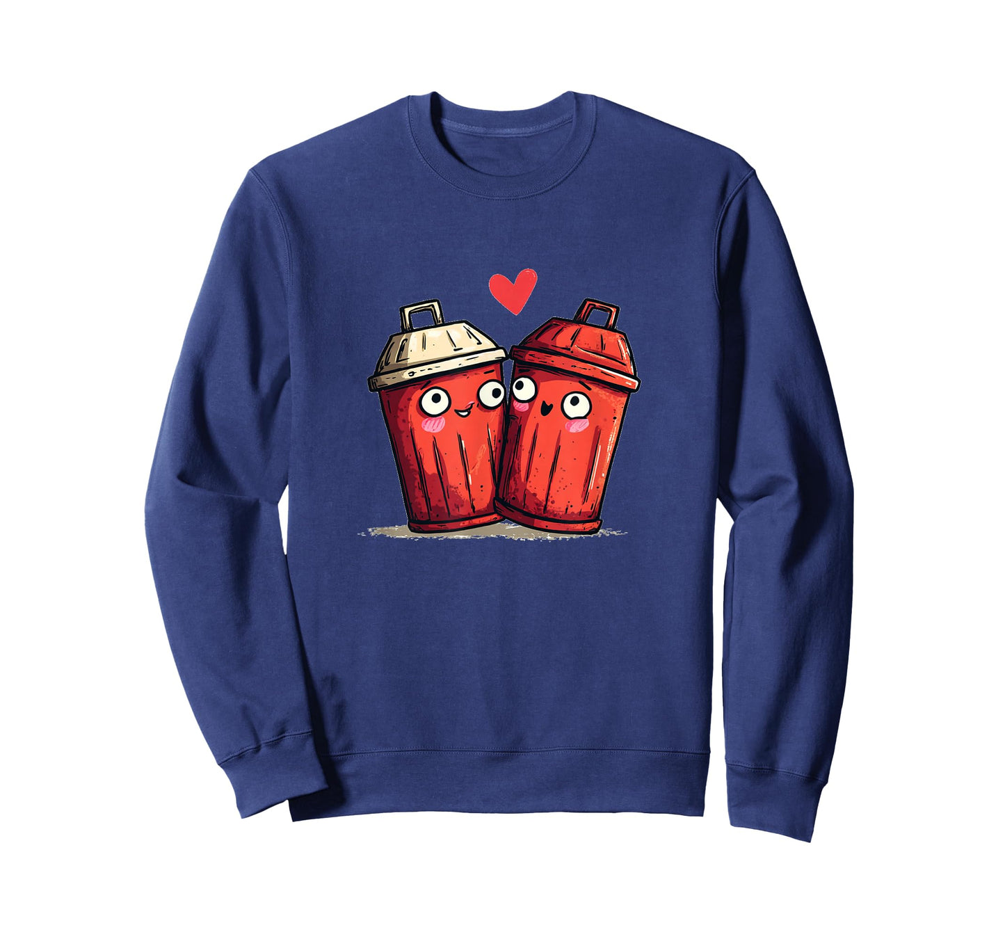 Red Trash Can Love for Valentine's Day T-Shirt