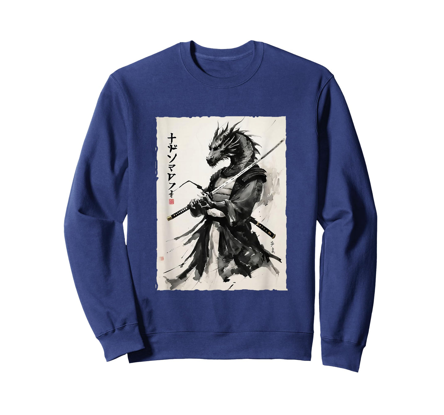 Samurai Dragon Vintage Ukiyo-e Warrior Art Graphic Dragon Ar T-Shirt