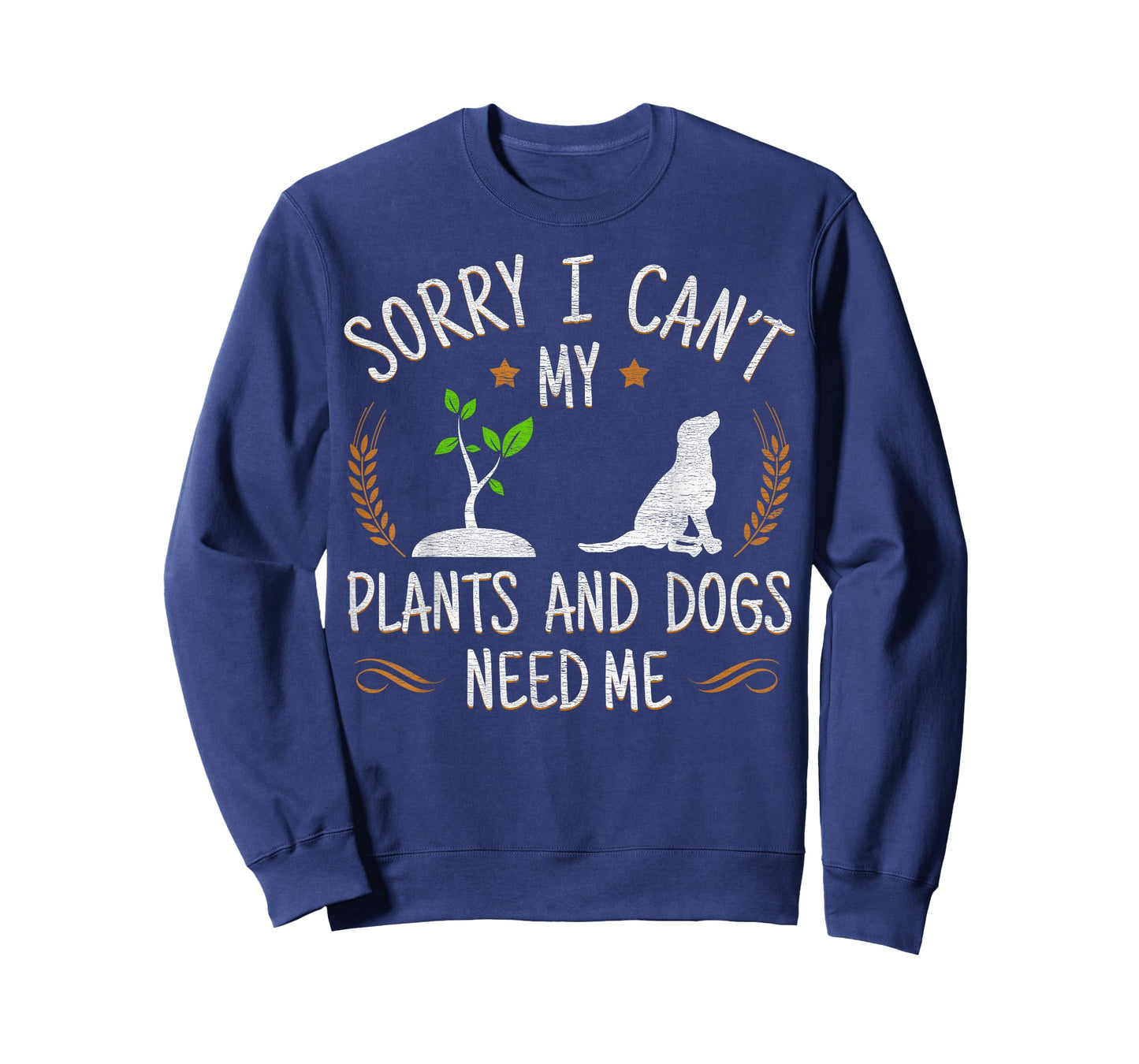 Plants and Dog Lover Gardener Funny Gardening T-Shirt