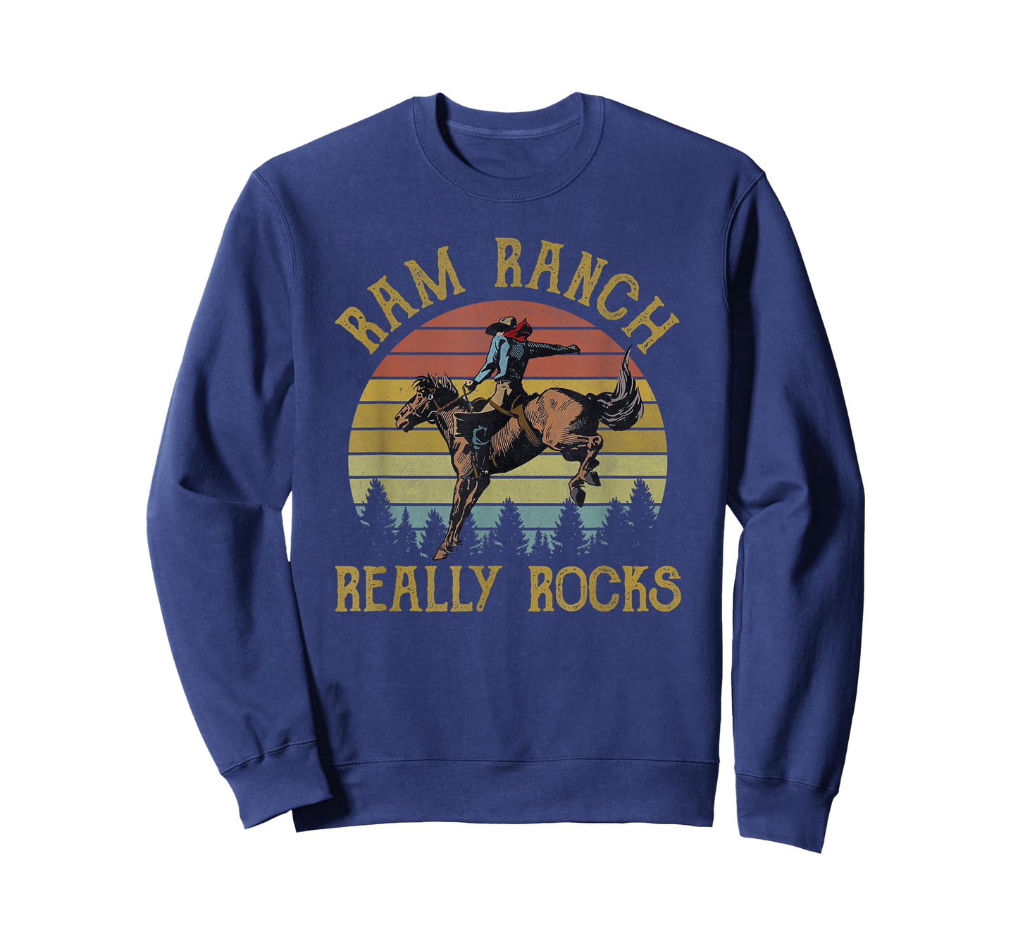 Ram Ranch Really Rocks Cowboy Riding Horse Western Country T-Shirt