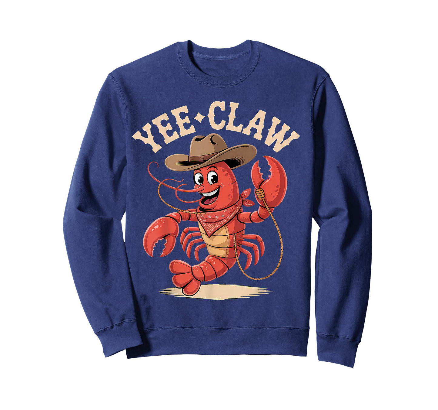 Yee Claw Western Country Cowboy Crawfish Seafood Lobster T-Shirt