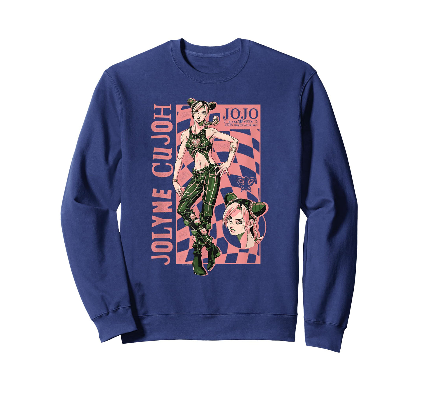 JoJo's Bizarre Adventure Jolyne Cujoh Checkerboard Anime T-Shirt