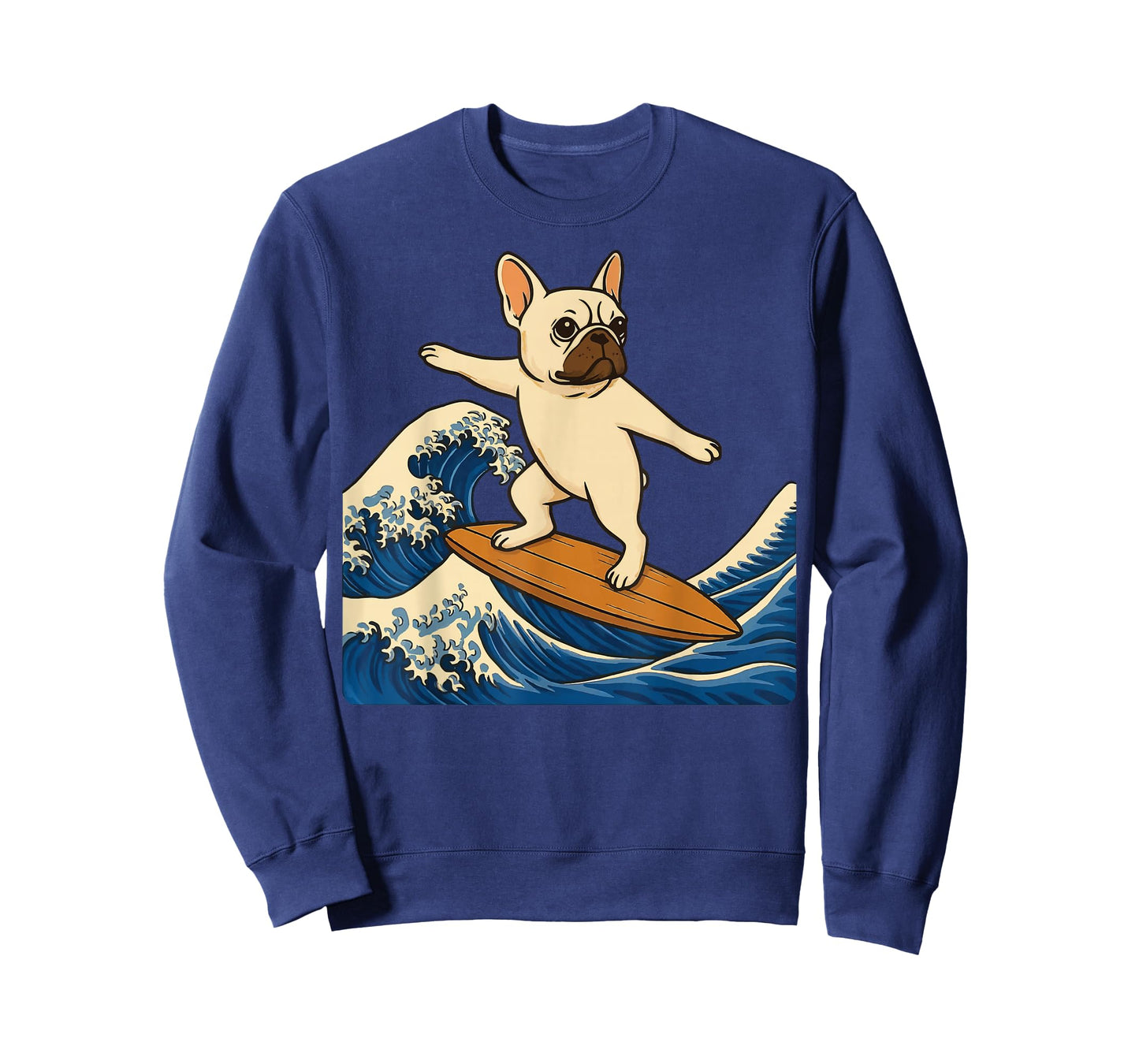 French Bulldog Surfing Japanese T-Shirt