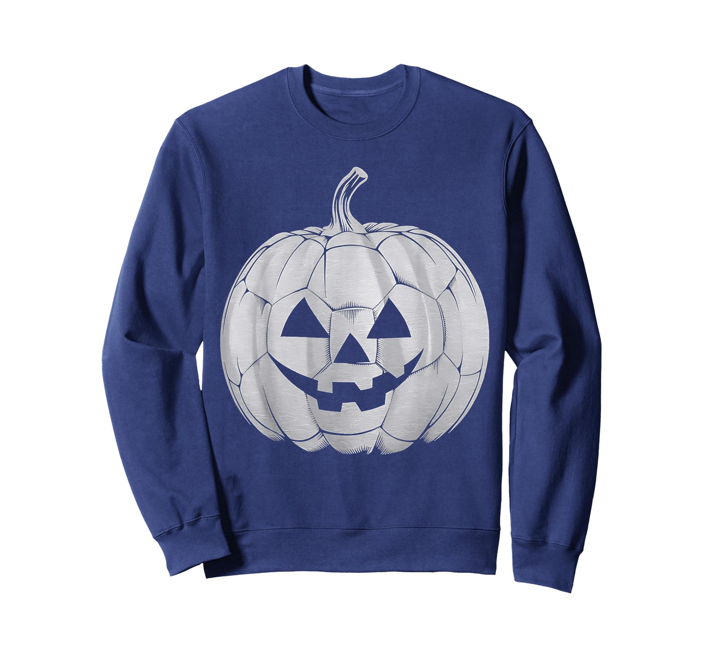 Funny Spooky Pumpkin Soccer Player Women Men Halloween T-Shirt