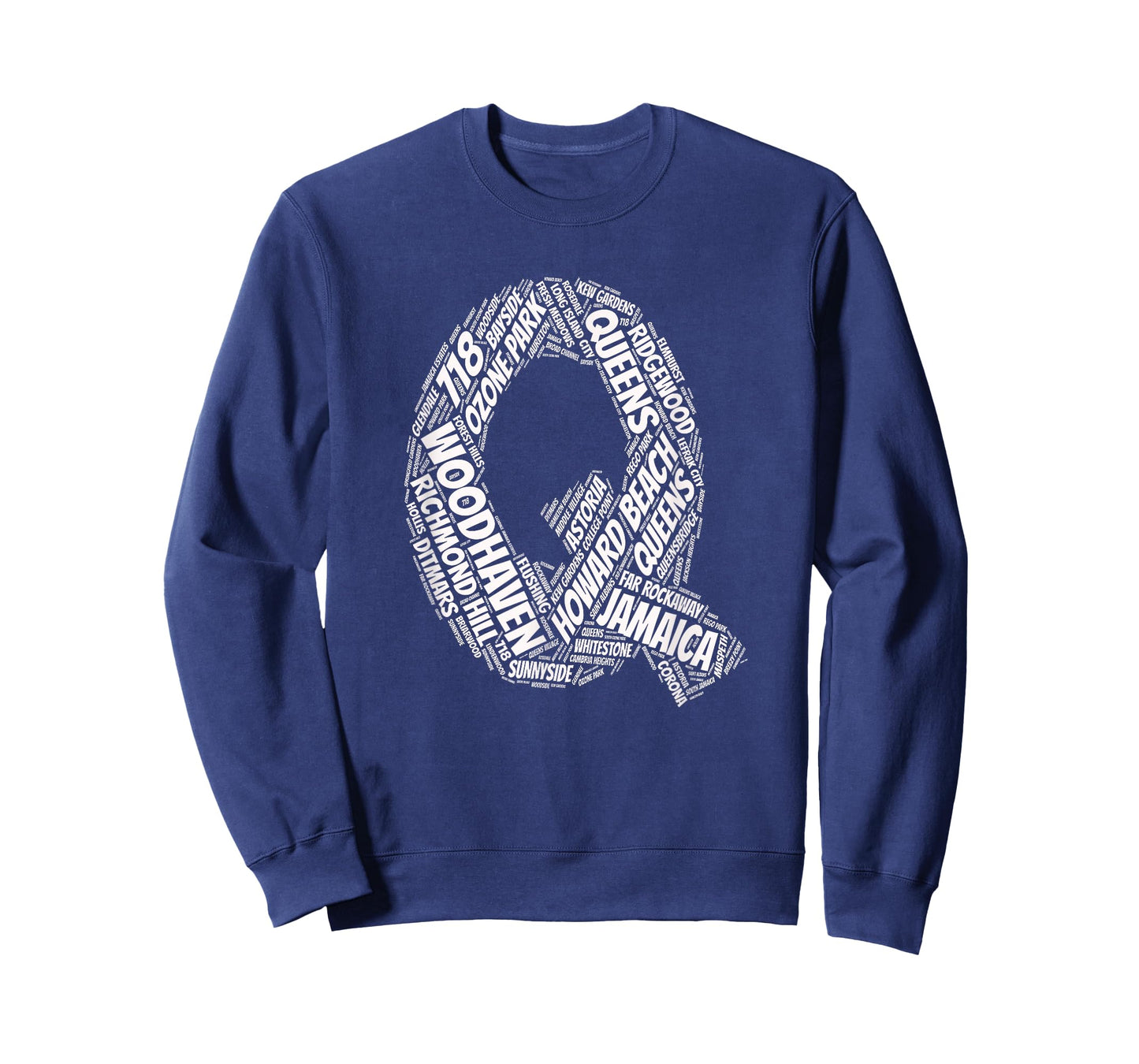 Queens New York City ny T-shirt areas on map T-Shirt