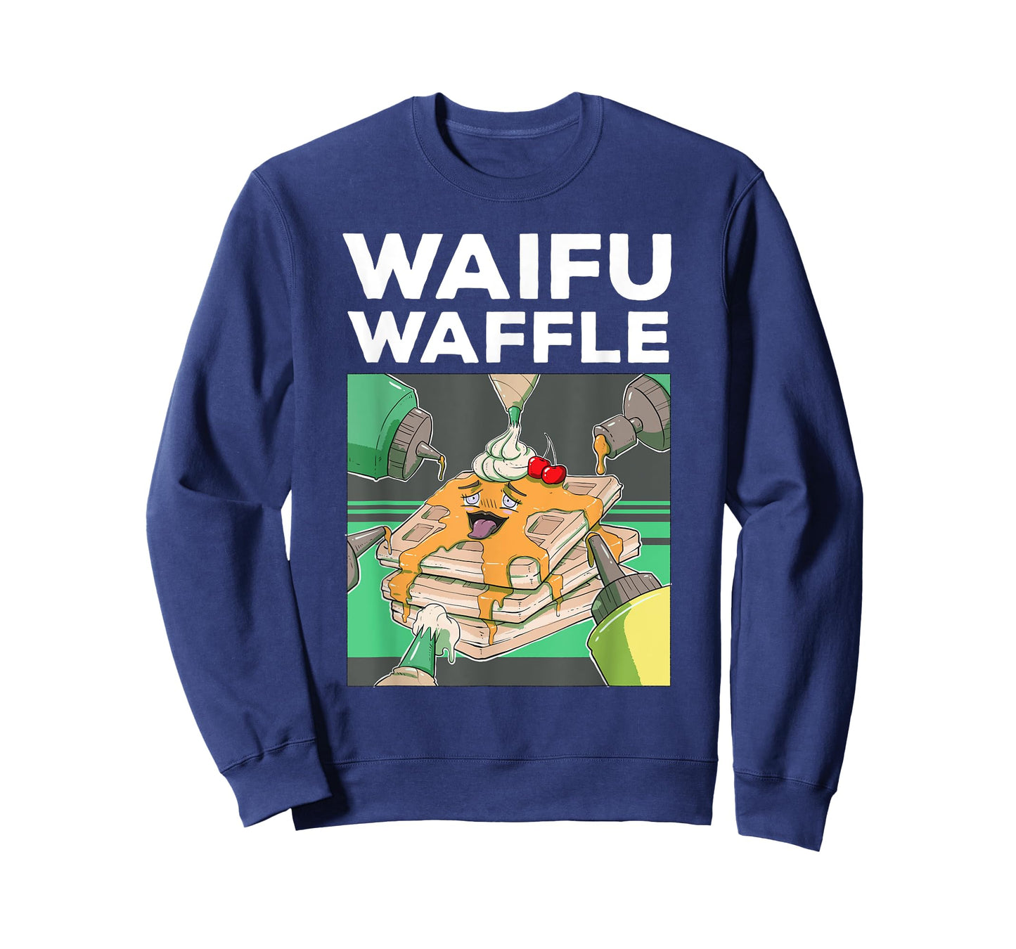 Otaku Ahegao WAIFU WAFFLE Ecchi Etchi Hentai Lewd Great Gift T-Shirt