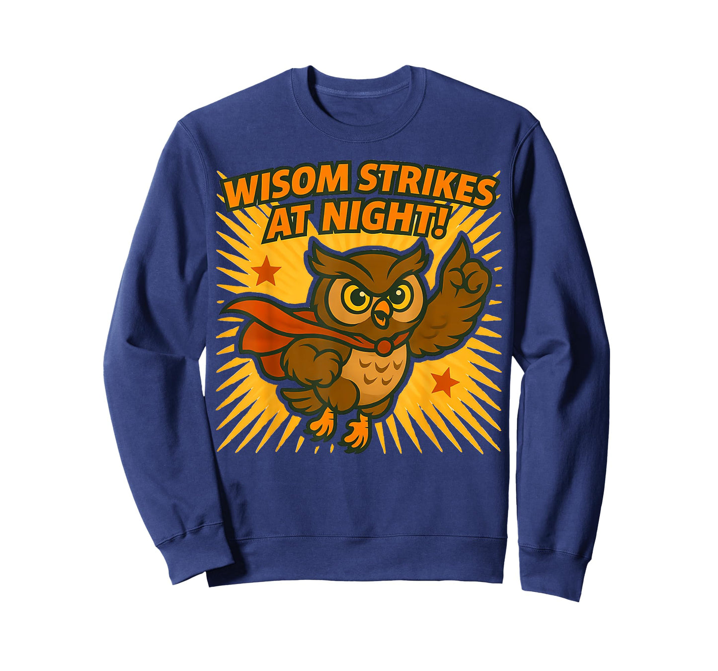 Wisdom Strikes at Night Superhero Owl T-Shirt