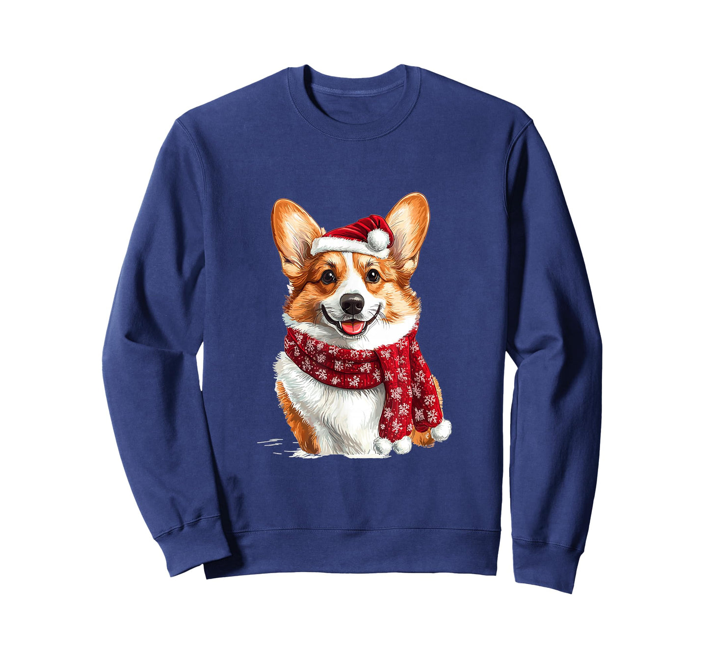 Cute Pembroke Welsh Corgi Dog Christmas Merry X-mas Graphic T-Shirt