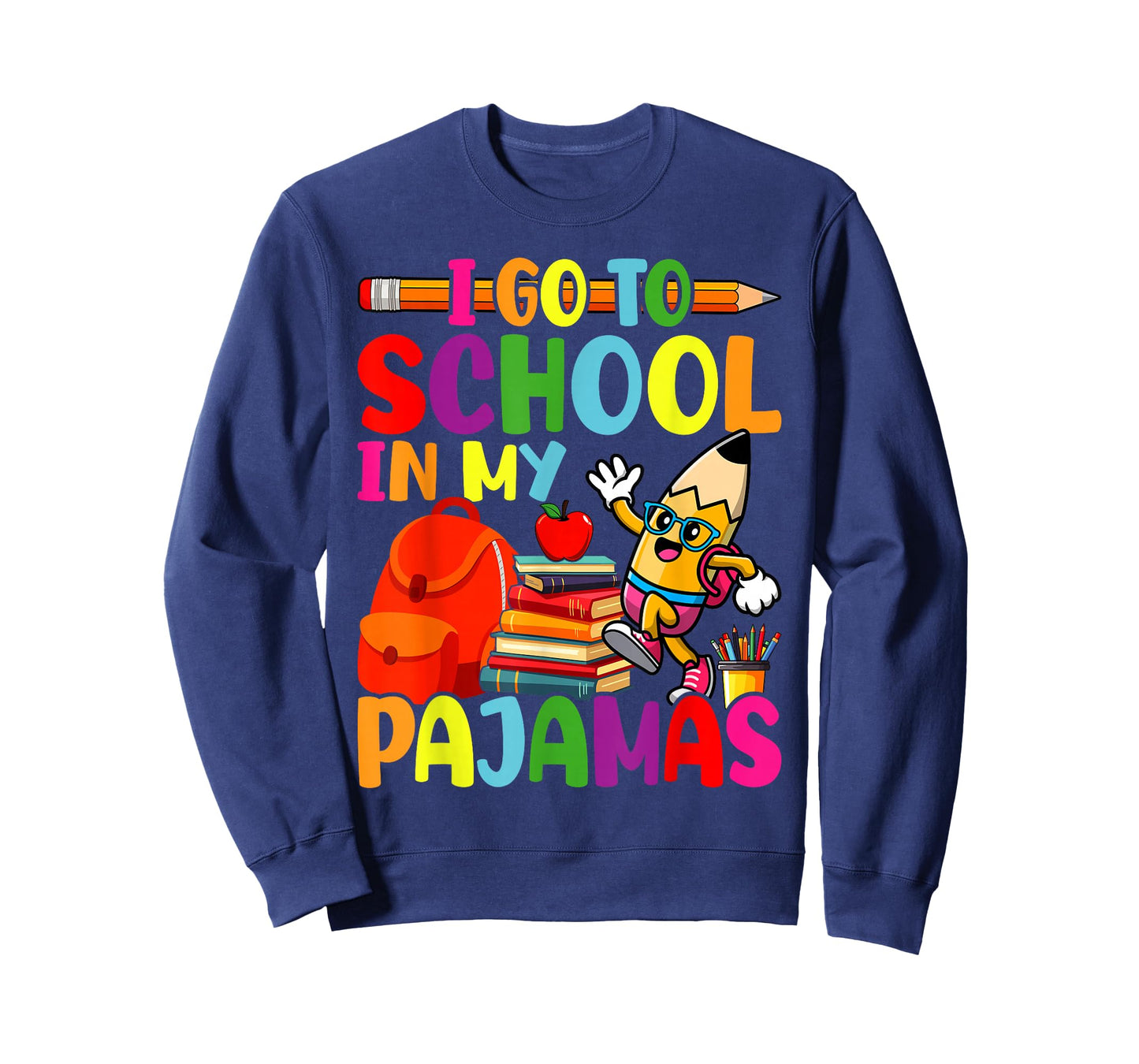 I Go To School In My Pajamas - Online Virtual Home Schooling T-Shirt