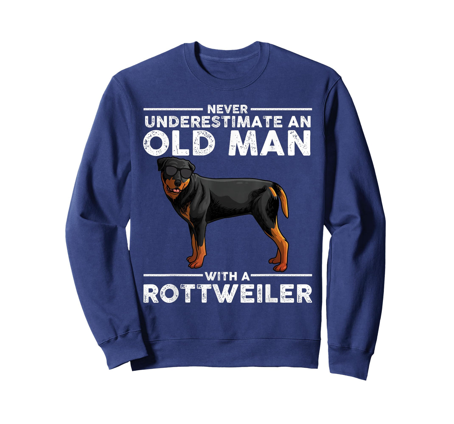 Funny Rottweiler Designs for Men Dad Grandpa Rottie Lovers T-Shirt Small