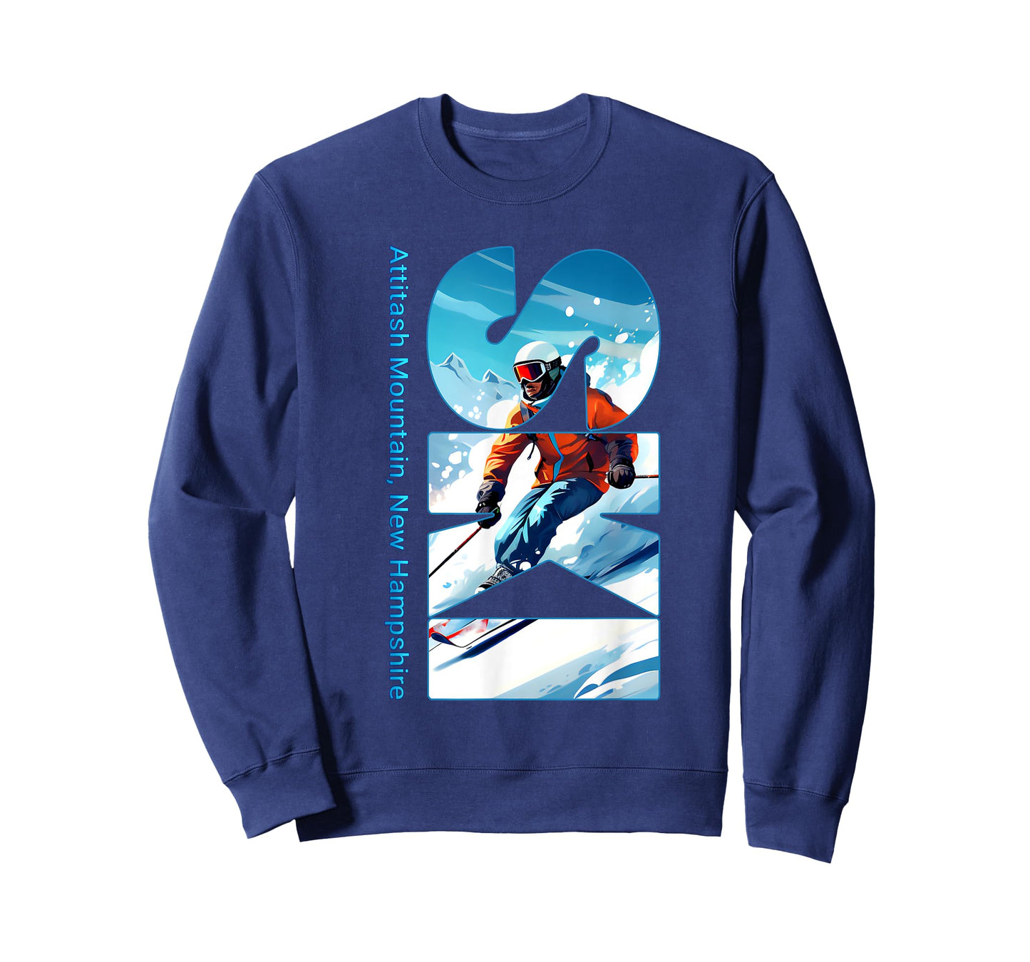 Attitash Mountain Cool Skiing Vacation Ski Outdoor Skier T-Shirt