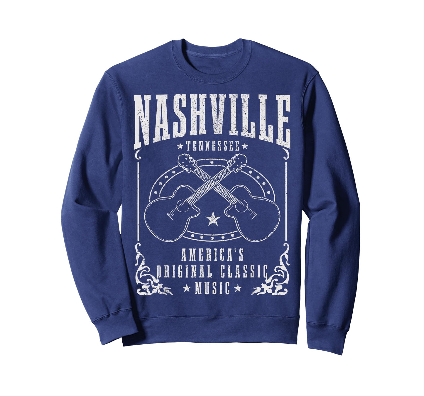 Nashville Tennessee Country Music City Guitar Vintage T-Shirt