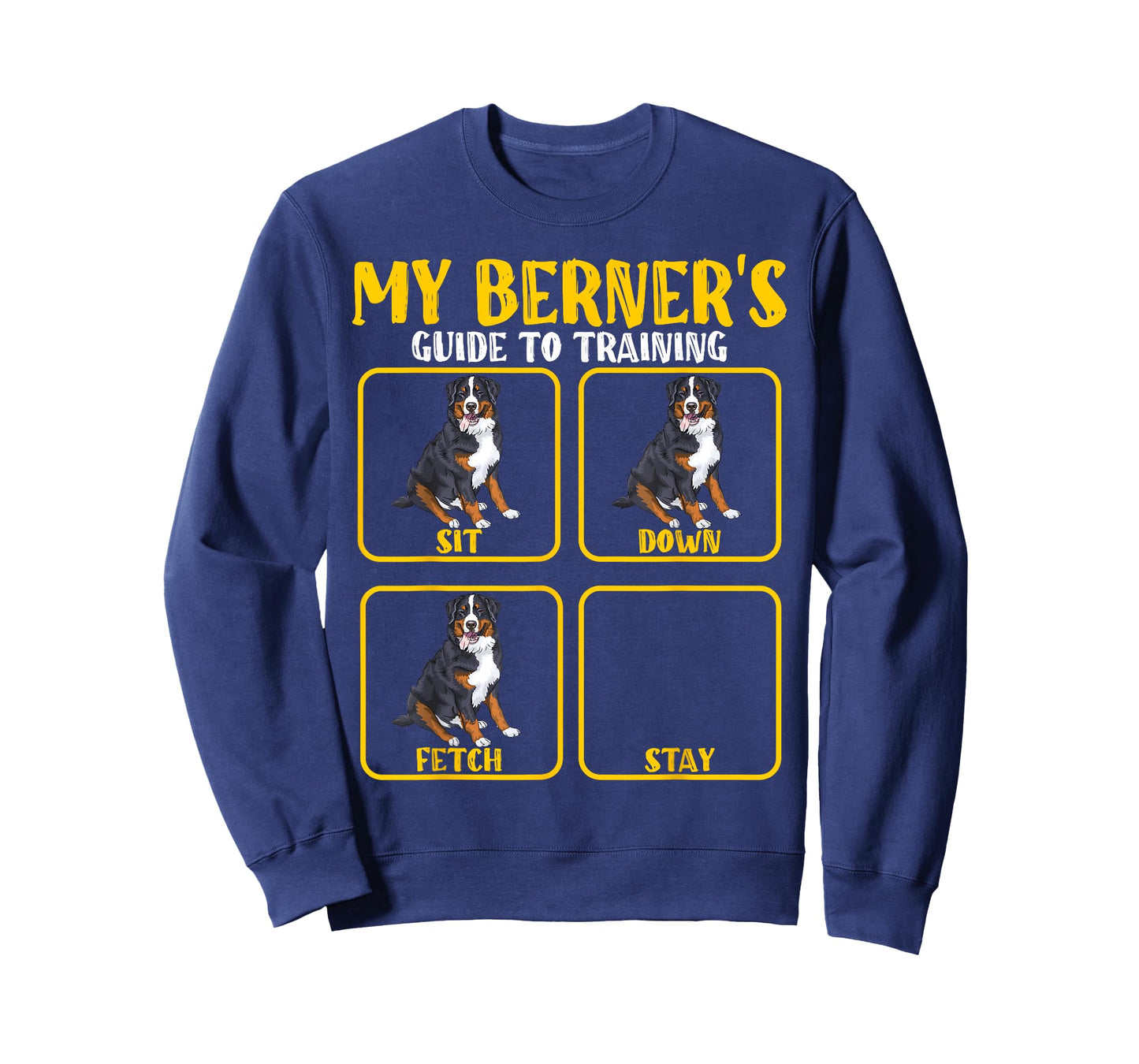 Funny Bernese mountain dog berner training guide moms dads Men Women Kids T-Shirt