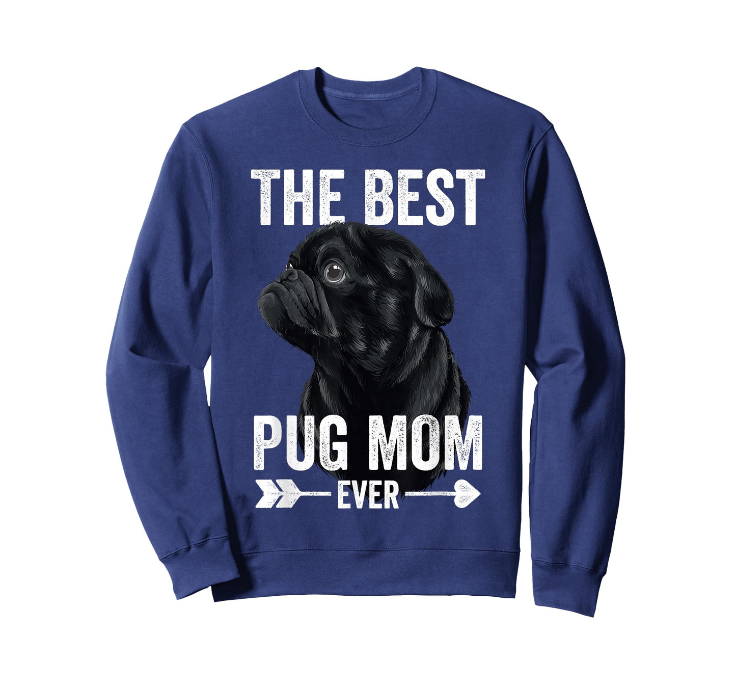 Best Pug Mom Ever Women Mothers Day Mommy Mom Cute Black Pug T-Shirt