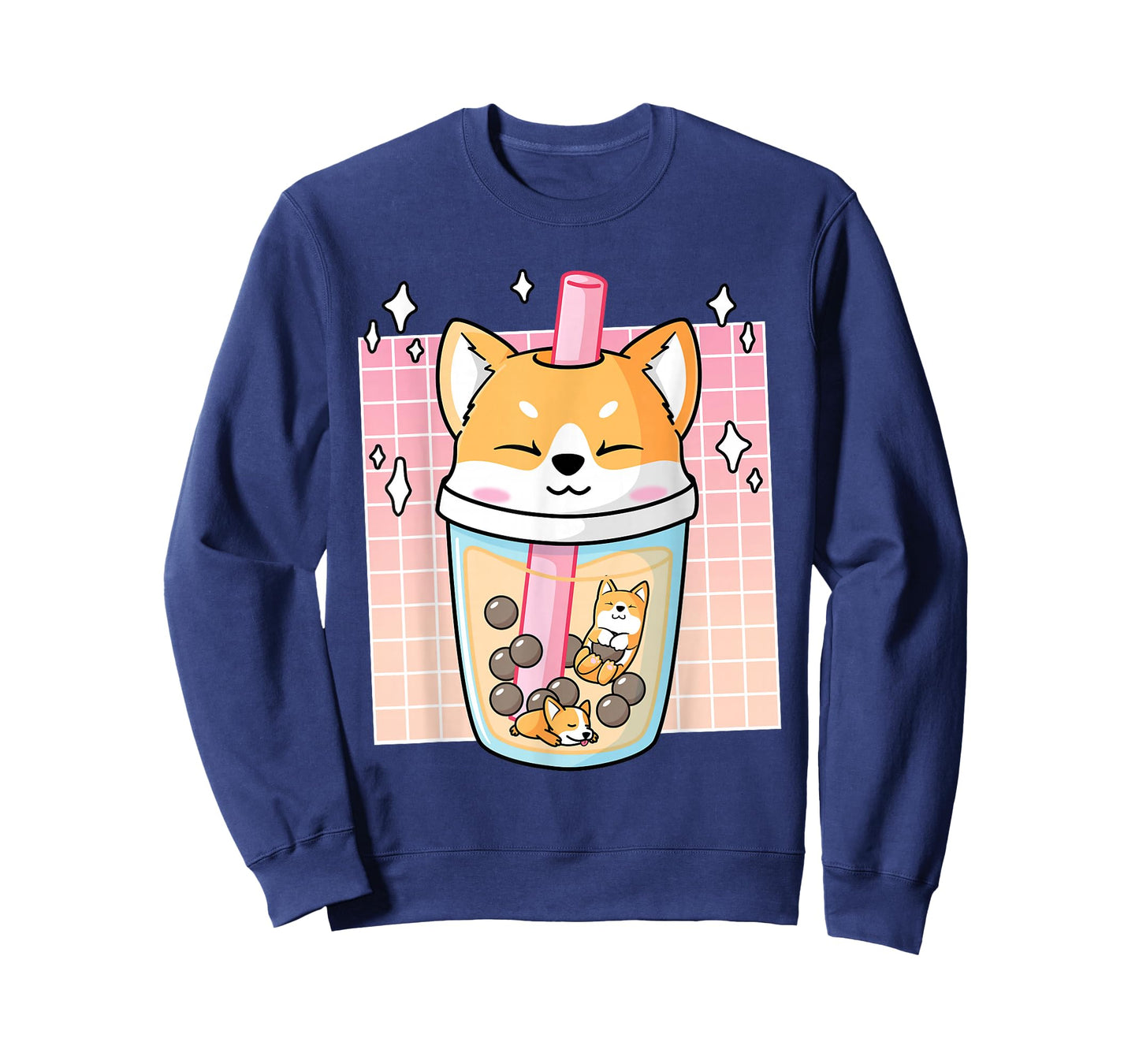 Kawaii Shiba Inu Dog Bubble Tea Boba Japan Corgi T-Shirt