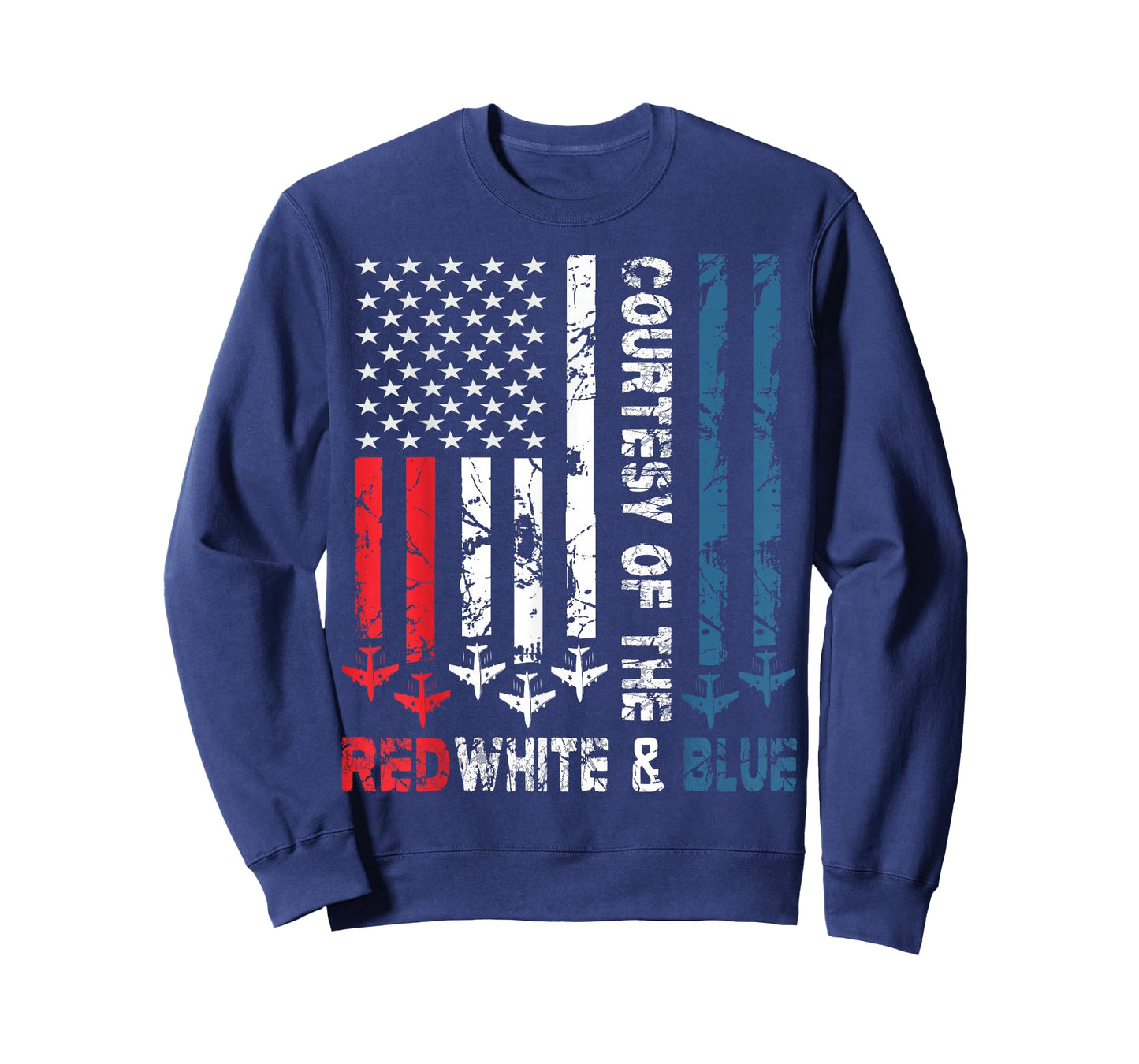 Courtesy Of The Red White And Blue Vintage America US Flag T-Shirt