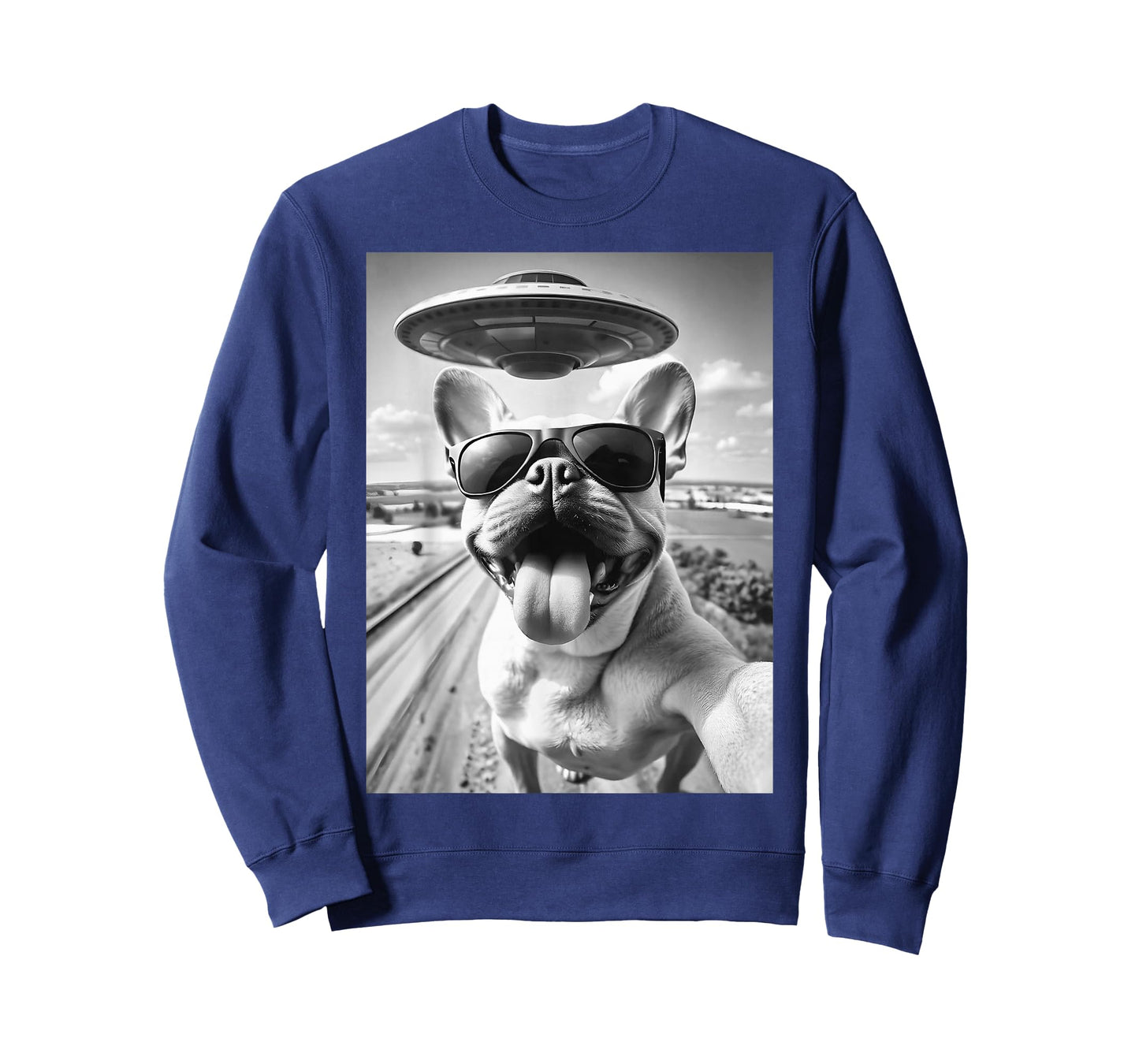 Selfie French Bulldog UFO T-Shirt