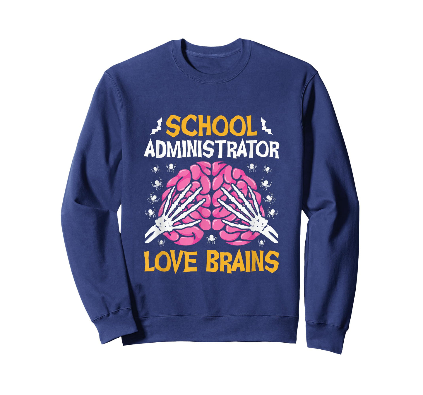 School Administrator Love Brains Funny Halloween School T-Shirt
