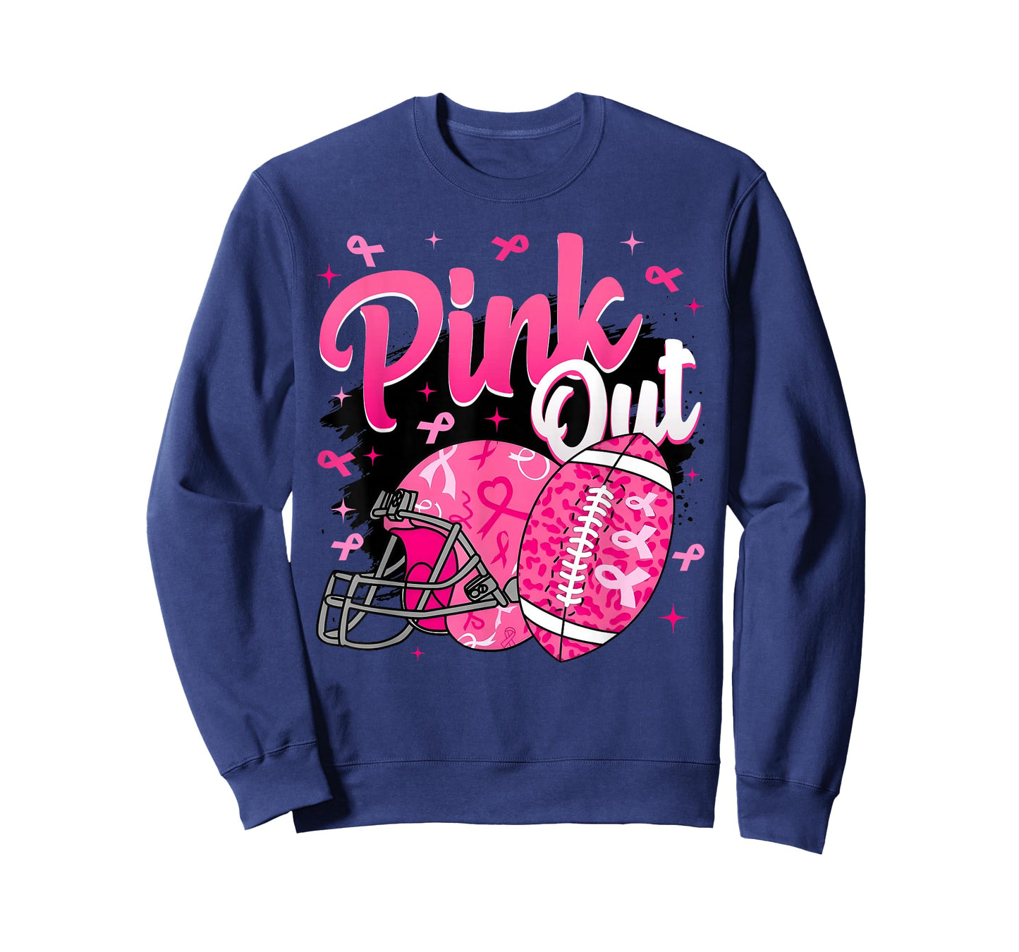 Football Pink Out Team Breast Cancer Awareness Month Women T-Shirt