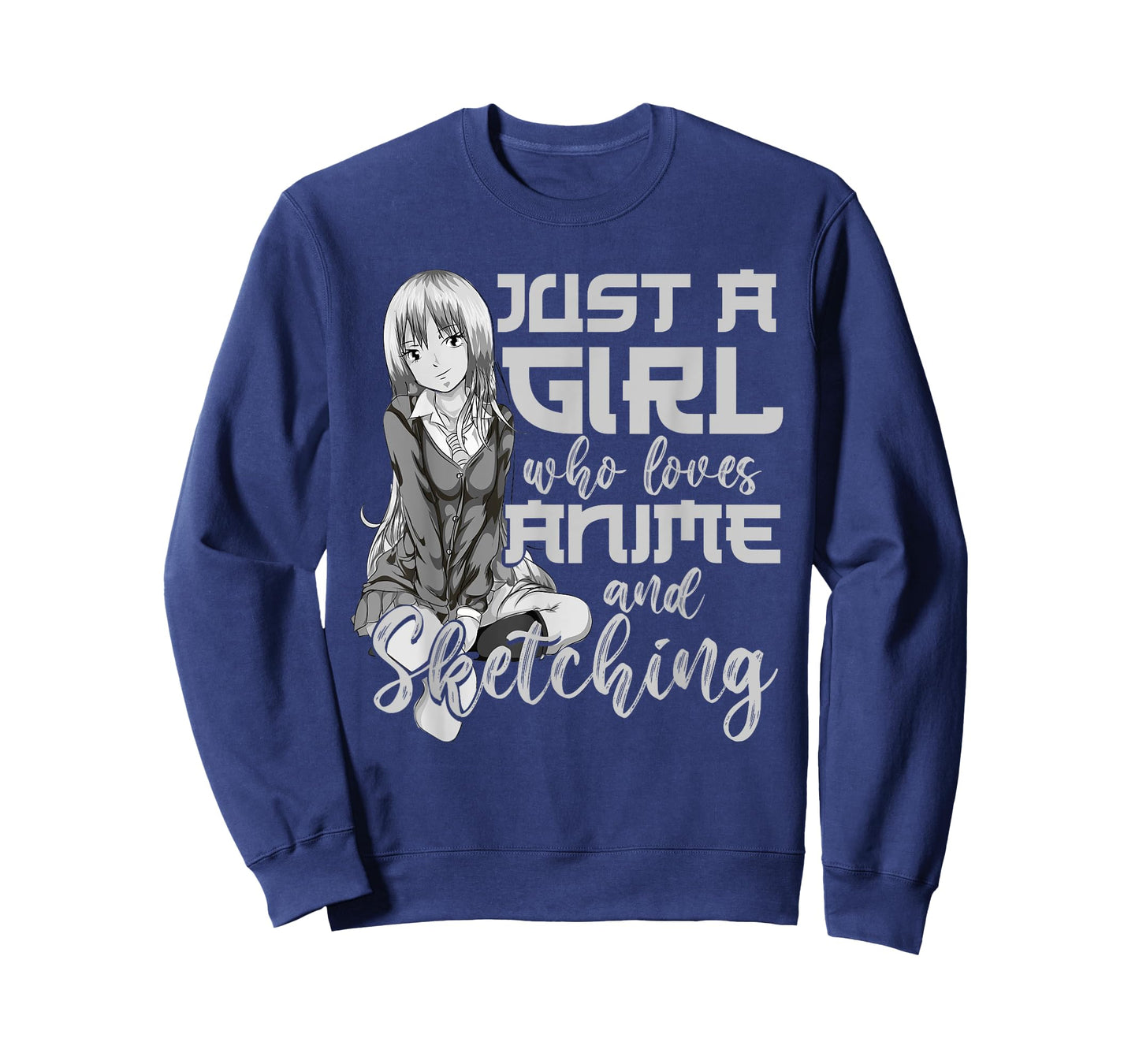 Artist Gift Just A Girl Who Loves Anime And Sketching Anime T-Shirt