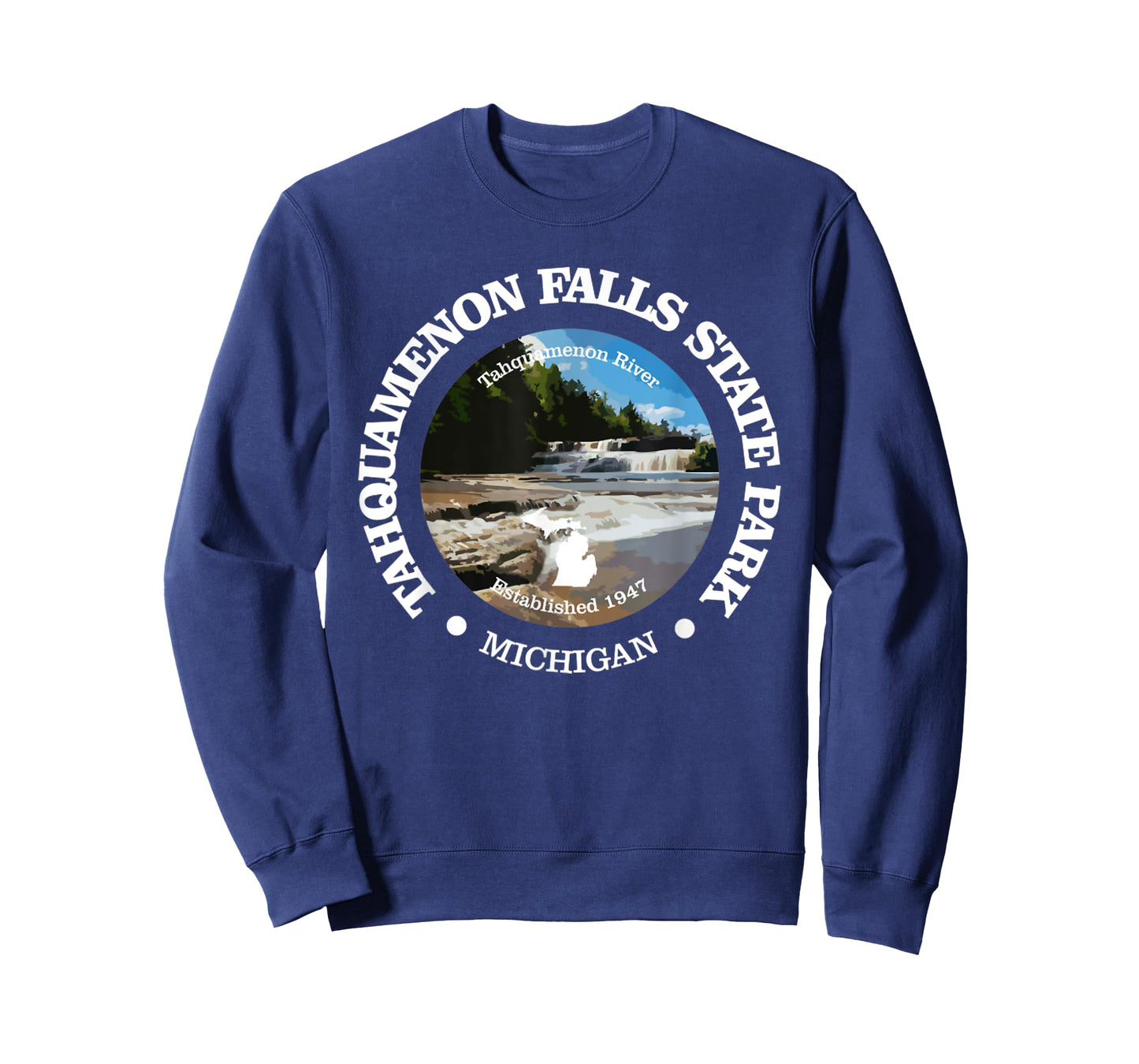 Tahquamenon Falls State Park Funny Michigan 1947 River T-Shirt