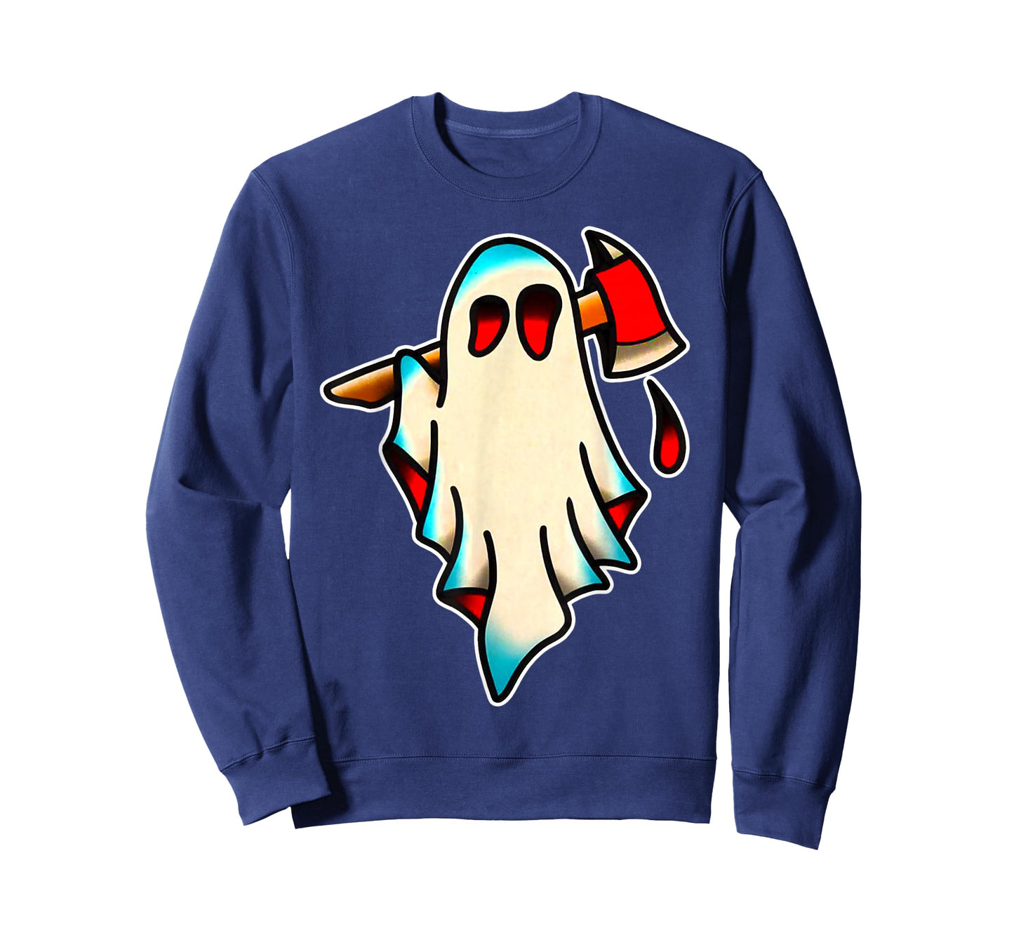 Ghost Fireman Firefighter Axe T-Shirt