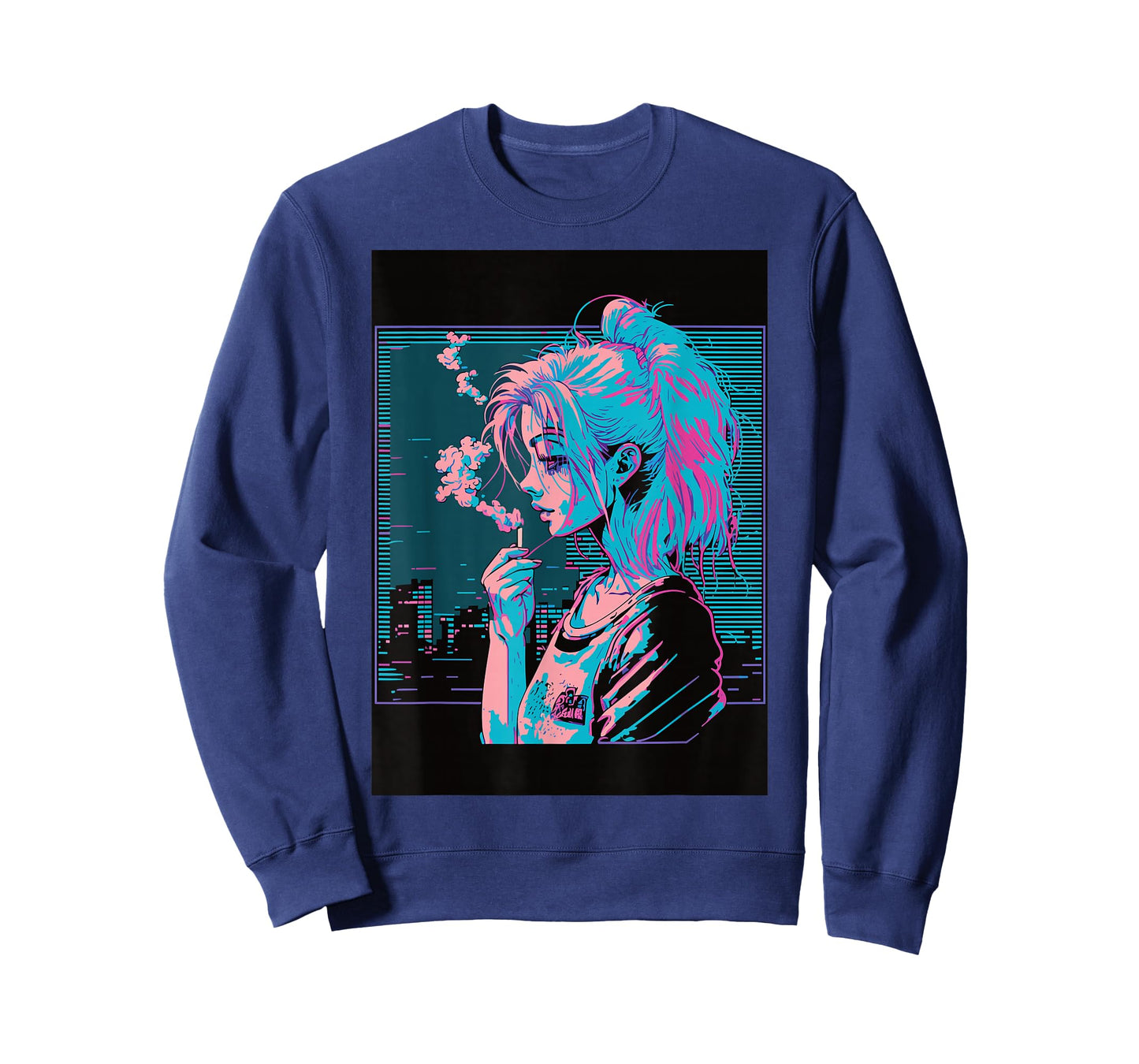 Japanese Vaporwave Sad Anime Girl Indie Aesthetic Otaku T-Shirt