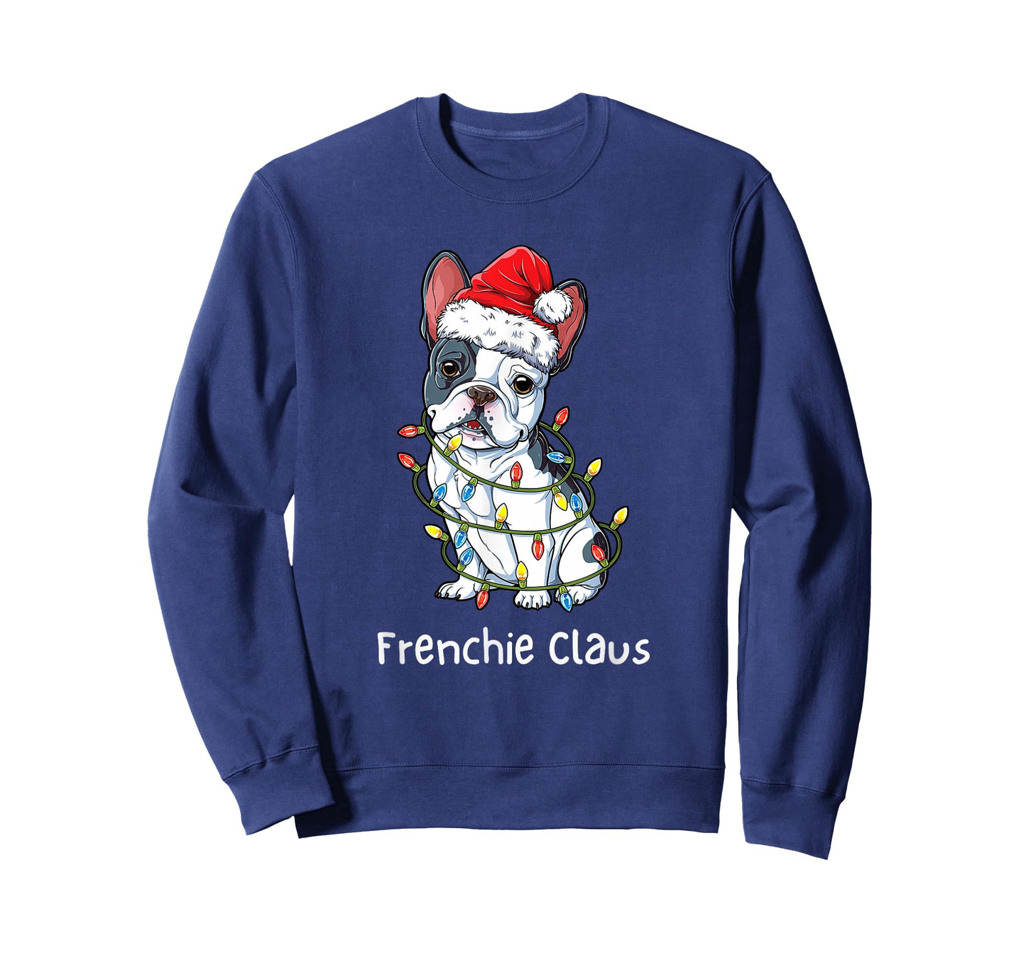 Santa French Bulldog Xmas Pajamas Funny Frenchie Christmas T-Shirt