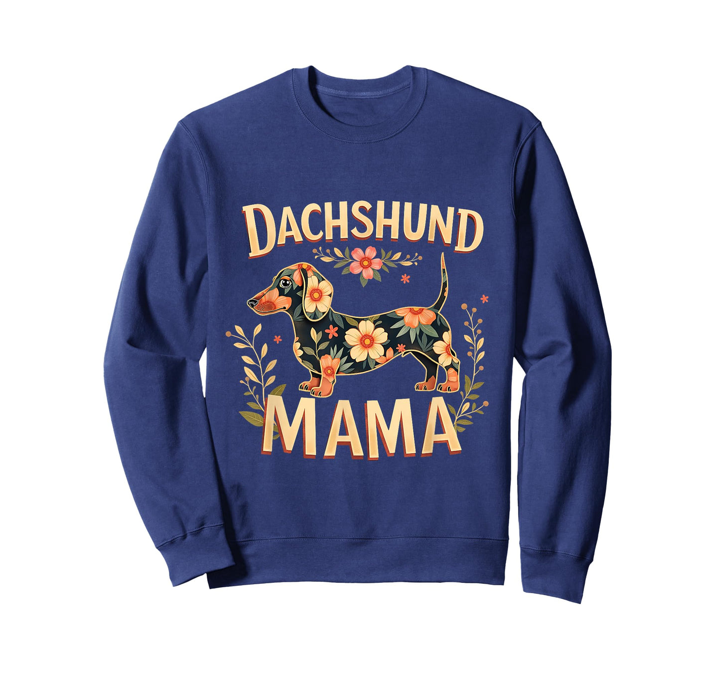 Funny Floral Dachshund Mama Gift for Dog Lovers Costume T-Shirt