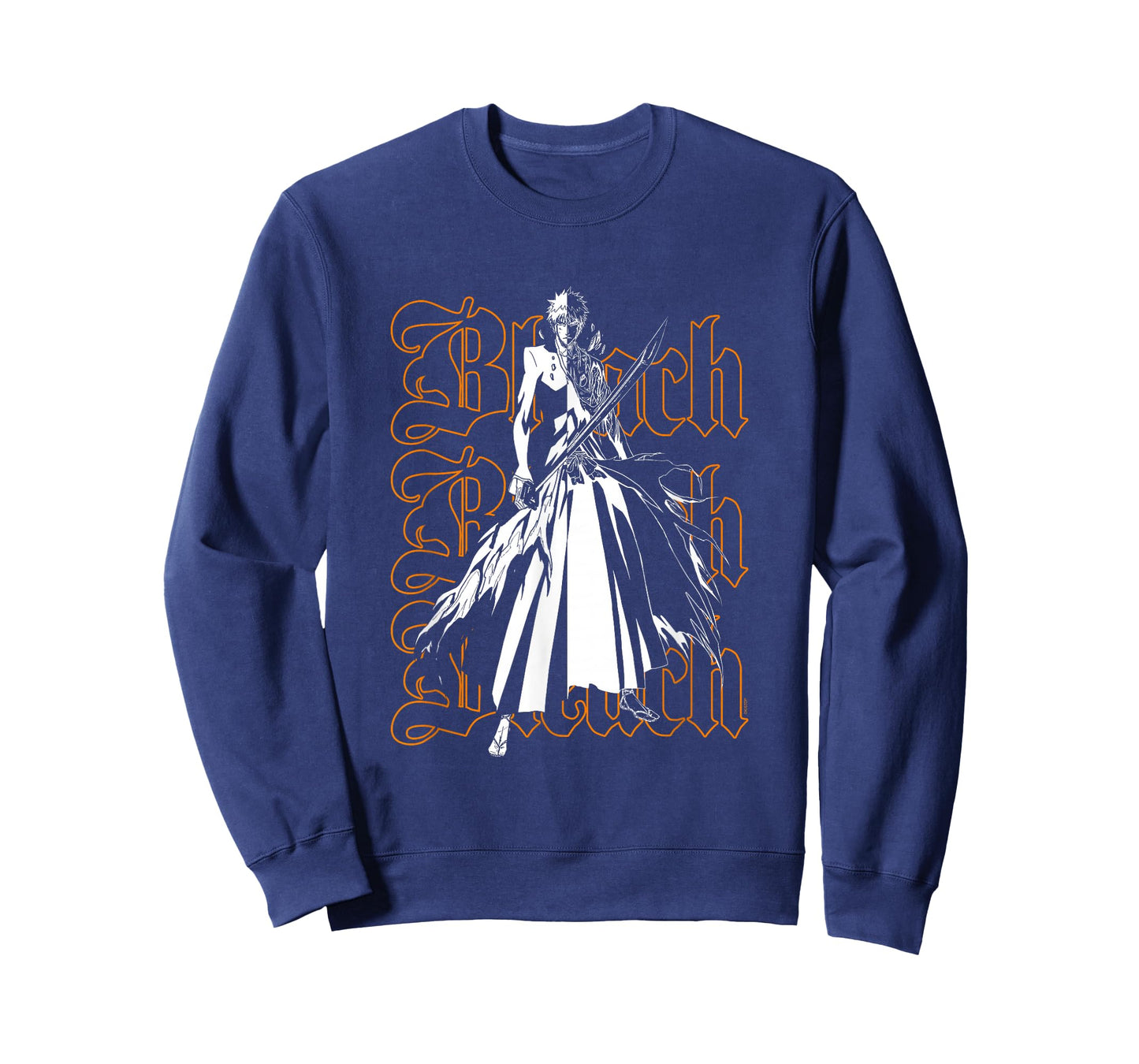 Bleach Ichigo & Repeating Gothic Logo Anime T-Shirt