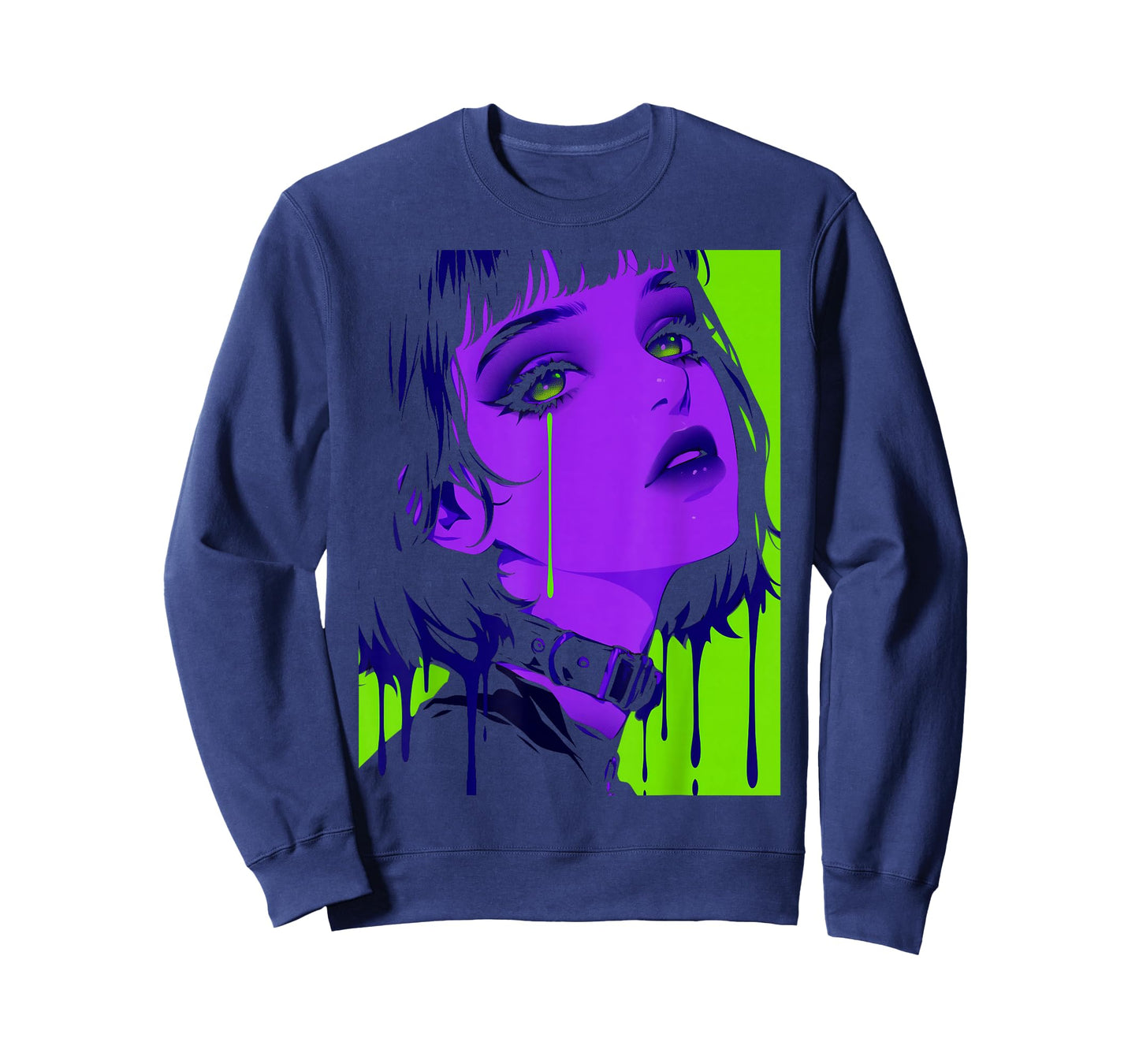 Cybergoth Cybercore Grunge Punk Goth Girl Alt Anime Manga T-Shirt