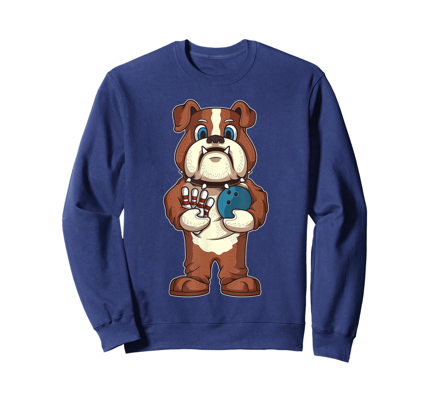 Bowling Bulldog Mascot Dog Lover Bowler Gift T-Shirt