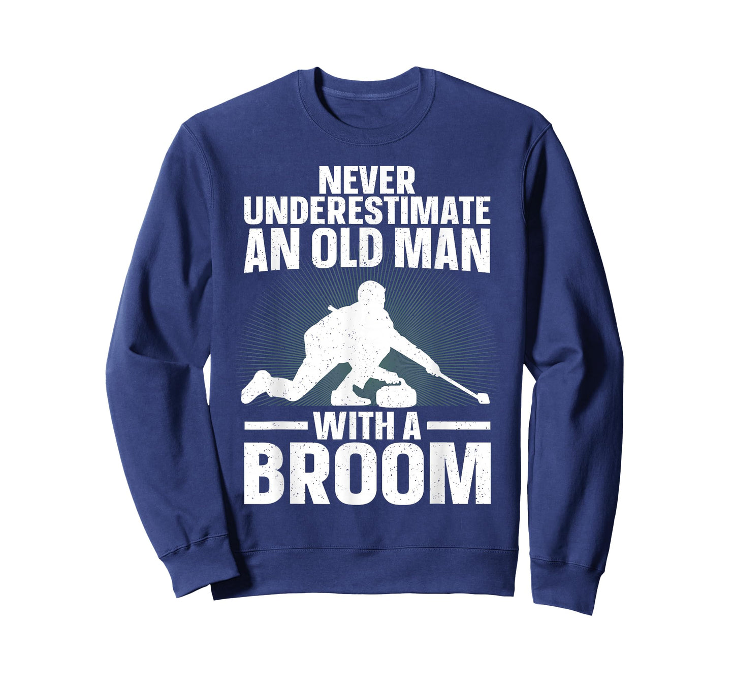 Best Curling Art for Grandpa Men Curling Sport Curling Lover T-Shirt