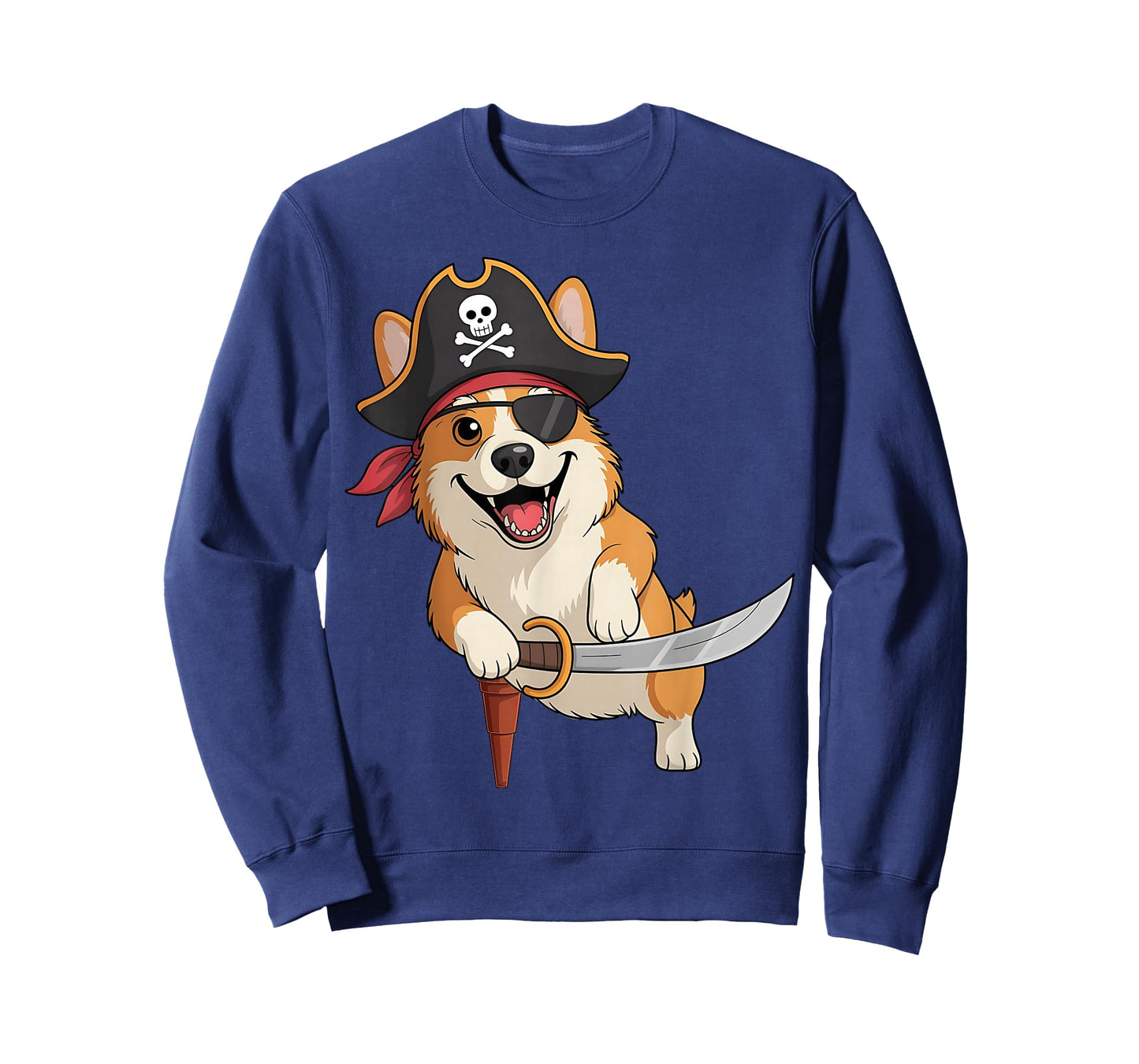 Pirate Corgi Funny Dog Lovers Halloween Costume T-Shirt