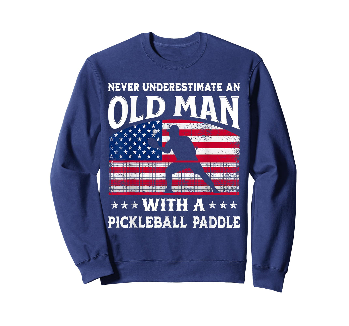 Never Underestimate An Old Man With A Pickleball Paddle T-Shirt