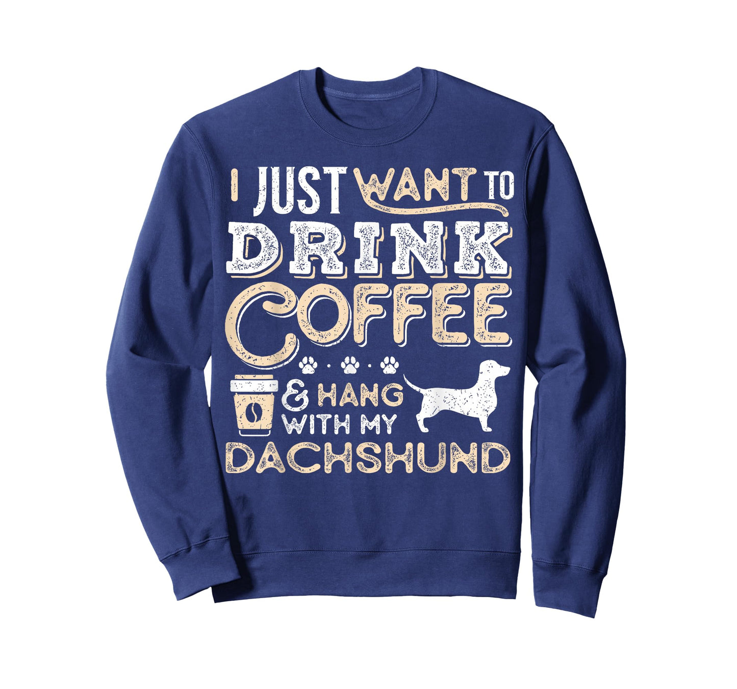 Dachshund Doxie Mom Dad Ich wanna nur hängen Kaffee trinken Gesc T-Shirt