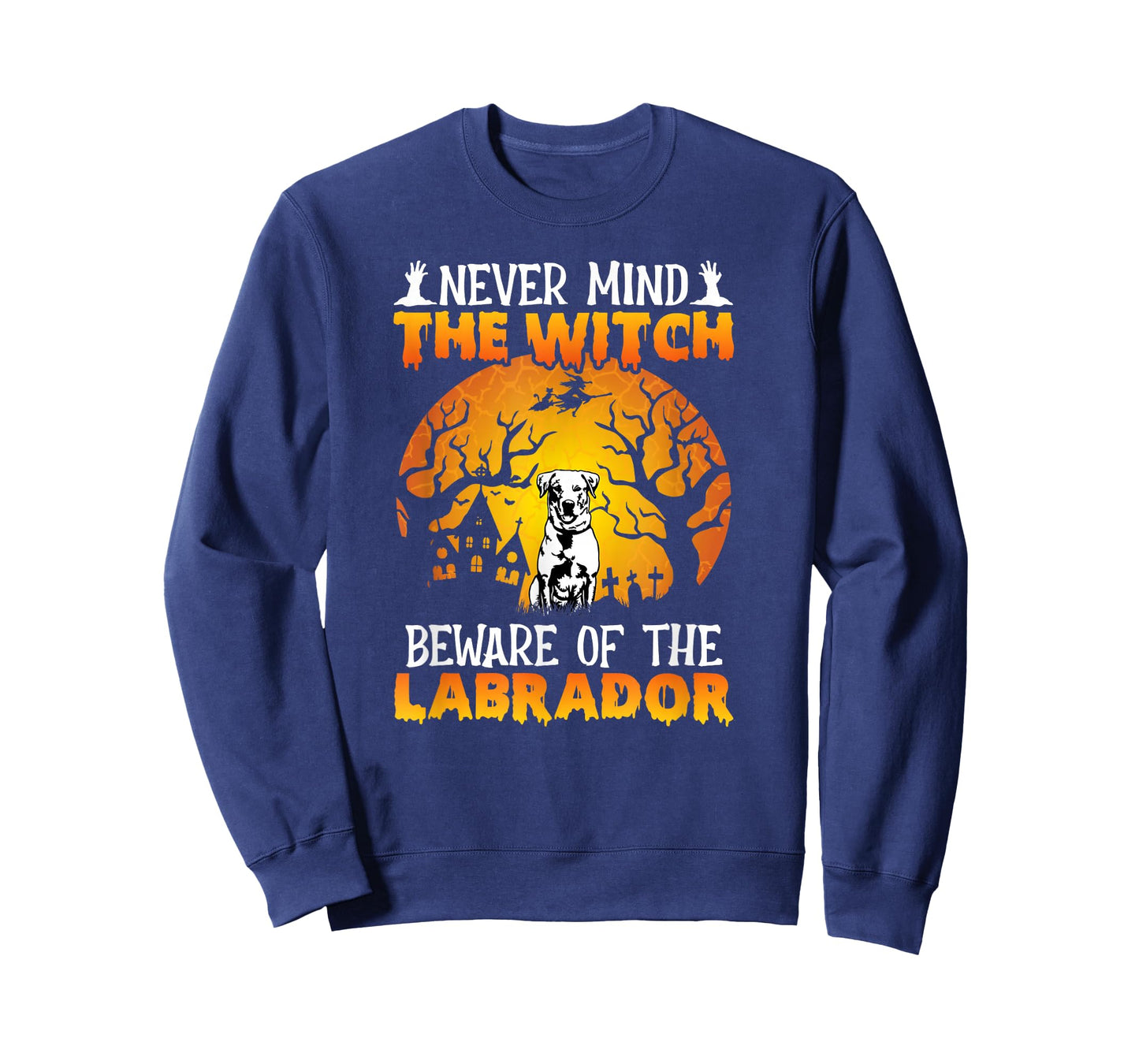 Happy Halloween Vibes Decor Beware of The Labrador T-Shirt